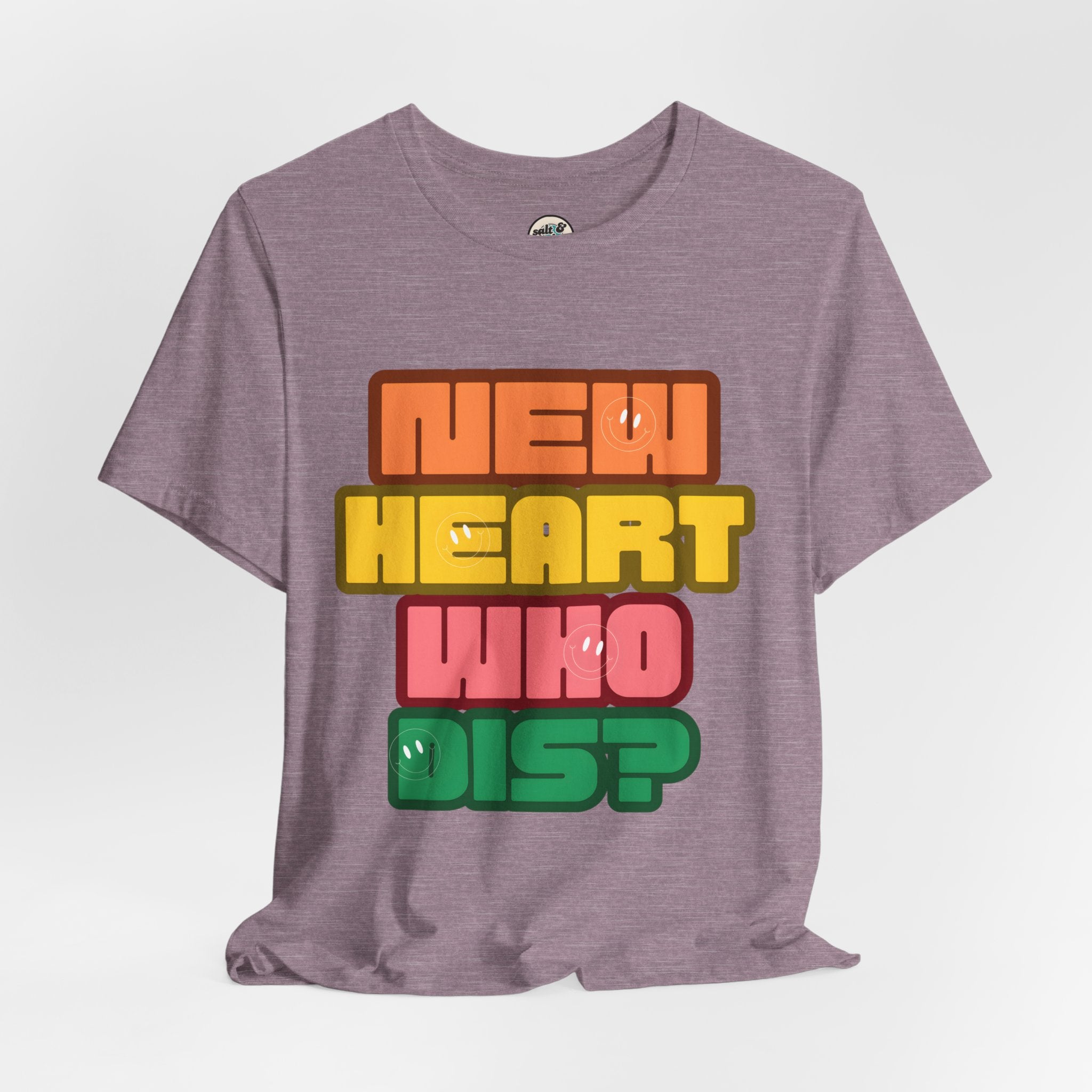 New Heart Tee, Perfect for Gift, Casual Wear, Christian Clothing, Gifts for Ministry, Christmas Gifts, Birthday Gifts, Gifts for Her, Gifts for Friends