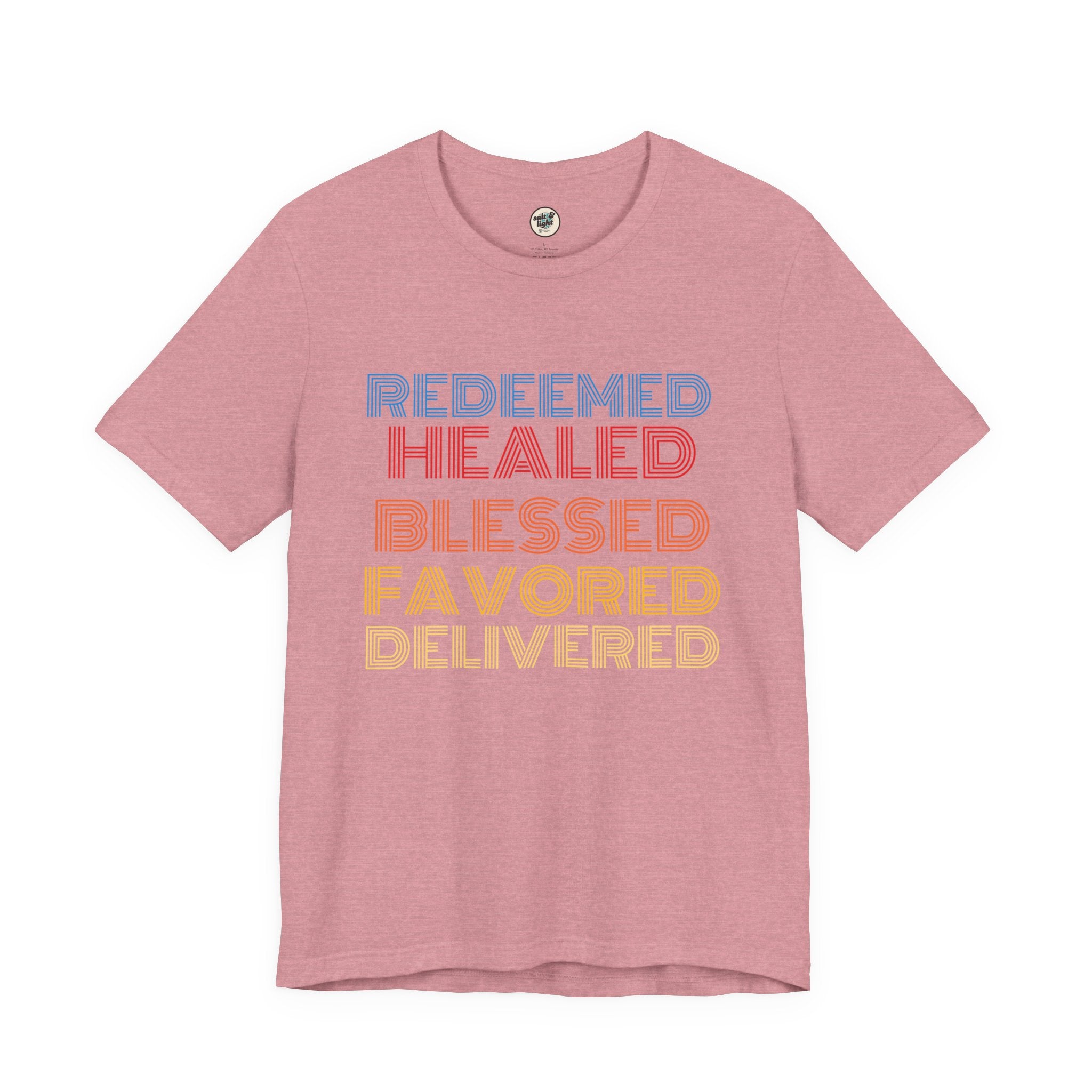 Redeemed Tee, Perfect for Gift, Casual Wear, Christian Clothing, Gifts for Ministry, Christmas Gifts, Birthday Gifts, Gifts for Her, Gifts for Friends
