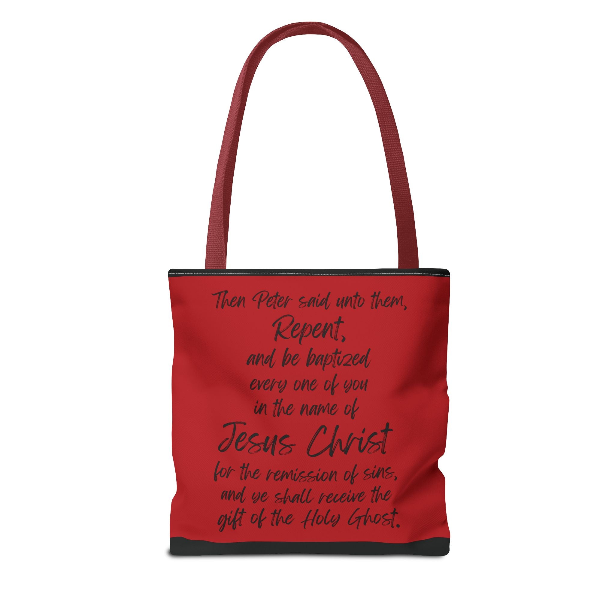 Acts 2:38 Tote Bag