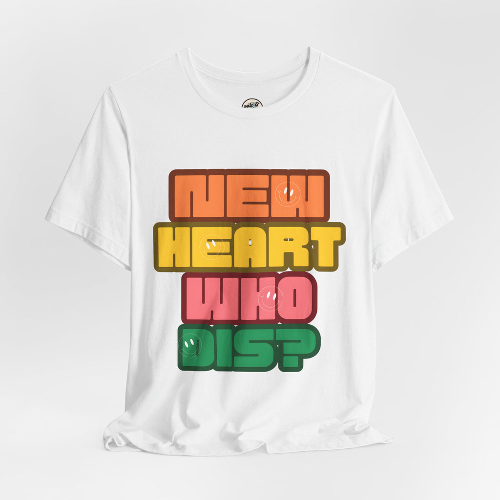 New Heart Tee, Perfect for Gift, Casual Wear, Christian Clothing, Gifts for Ministry, Christmas Gifts, Birthday Gifts, Gifts for Her, Gifts for Friends
