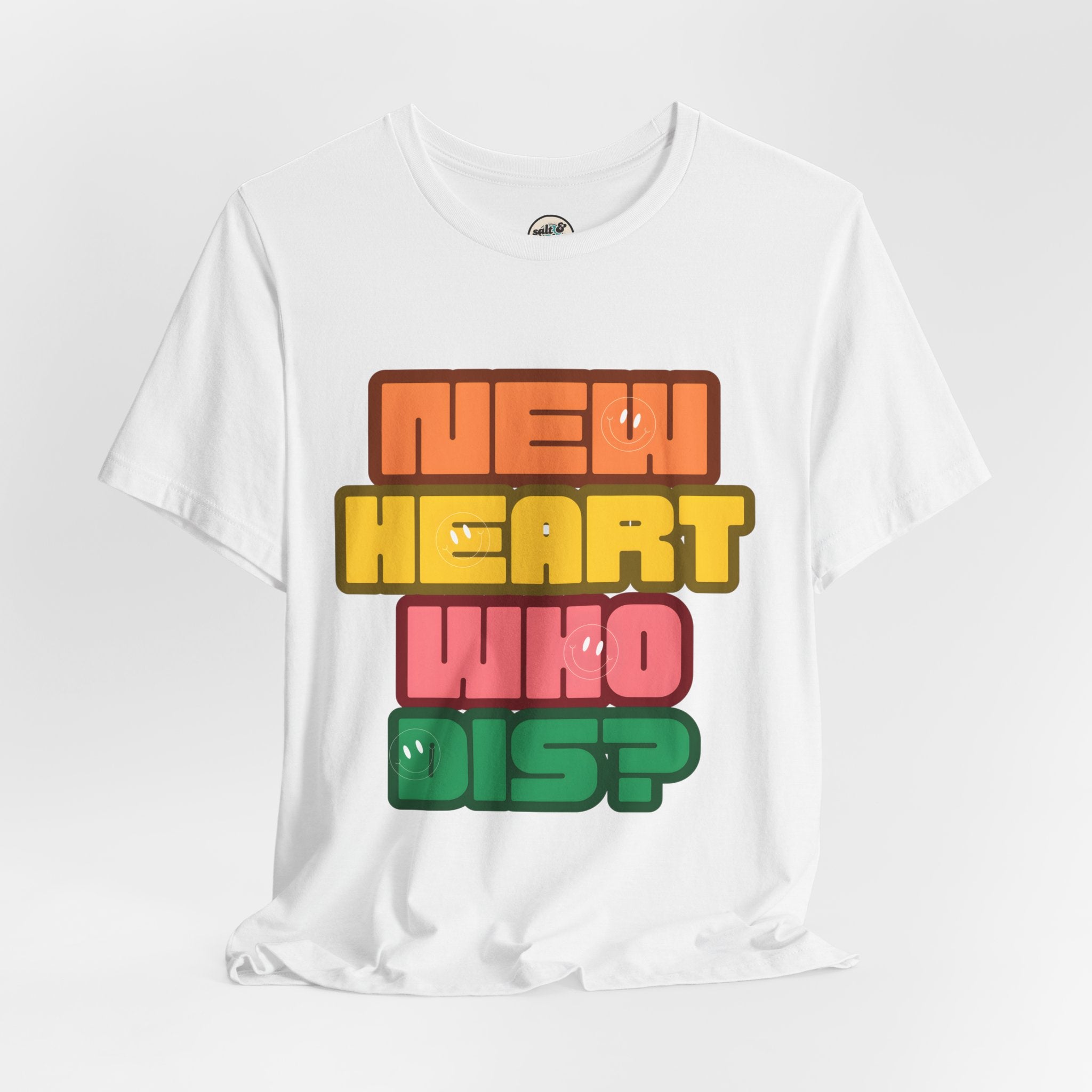 New Heart Tee, Perfect for Gift, Casual Wear, Christian Clothing, Gifts for Ministry, Christmas Gifts, Birthday Gifts, Gifts for Her, Gifts for Friends