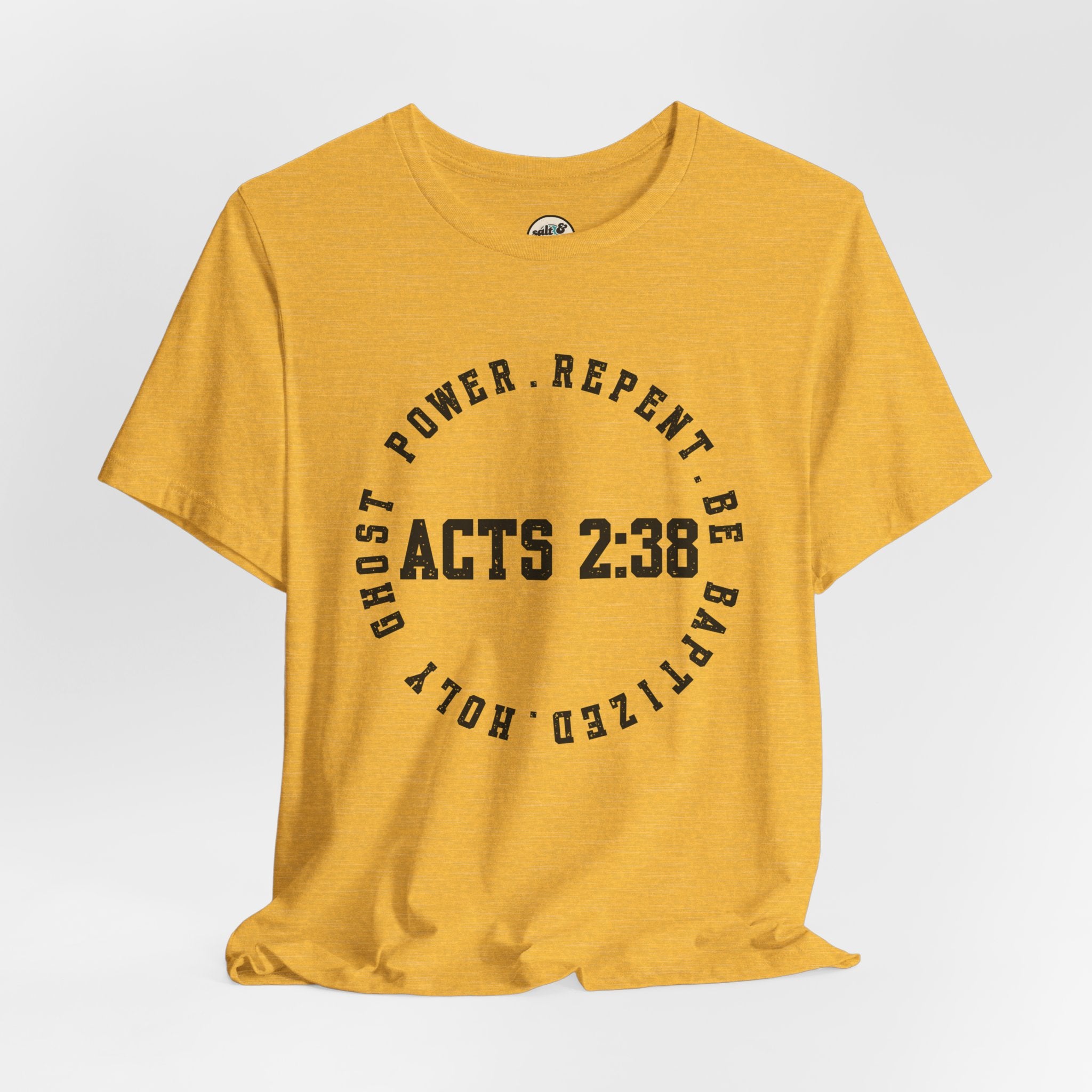 Acts 2:38 Tee, Perfect for Gift, Casual Wear, Christian Clothing, Gifts for Ministry, Christmas Gifts, Birthday Gifts, Gifts for Her, Gifts for Friends