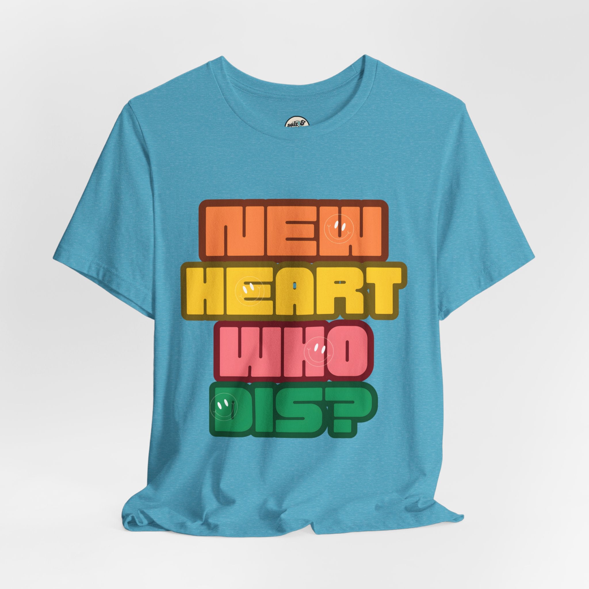 New Heart Tee, Perfect for Gift, Casual Wear, Christian Clothing, Gifts for Ministry, Christmas Gifts, Birthday Gifts, Gifts for Her, Gifts for Friends
