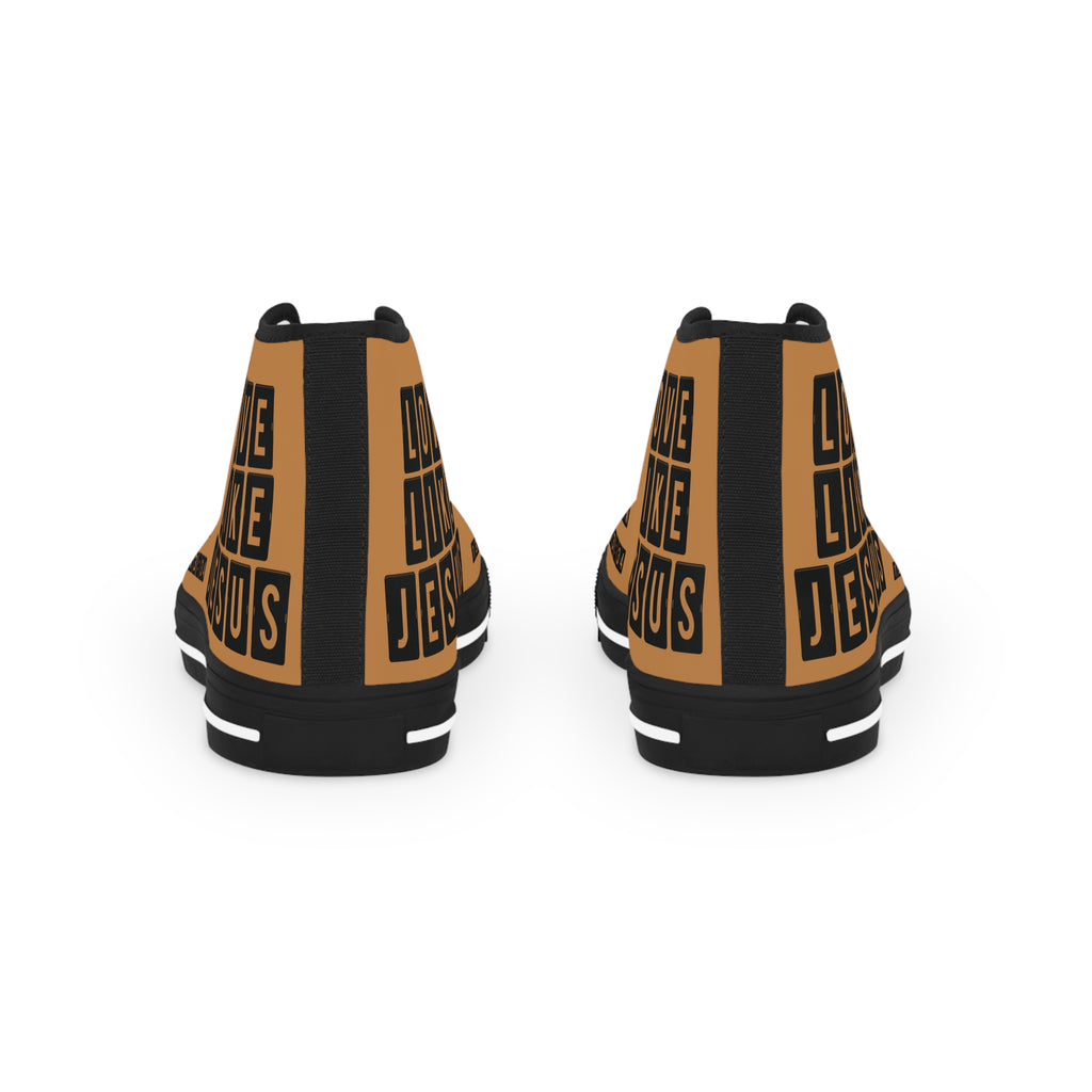Love Like Jesus Men's High Top Sneakers for Everyday Comfort