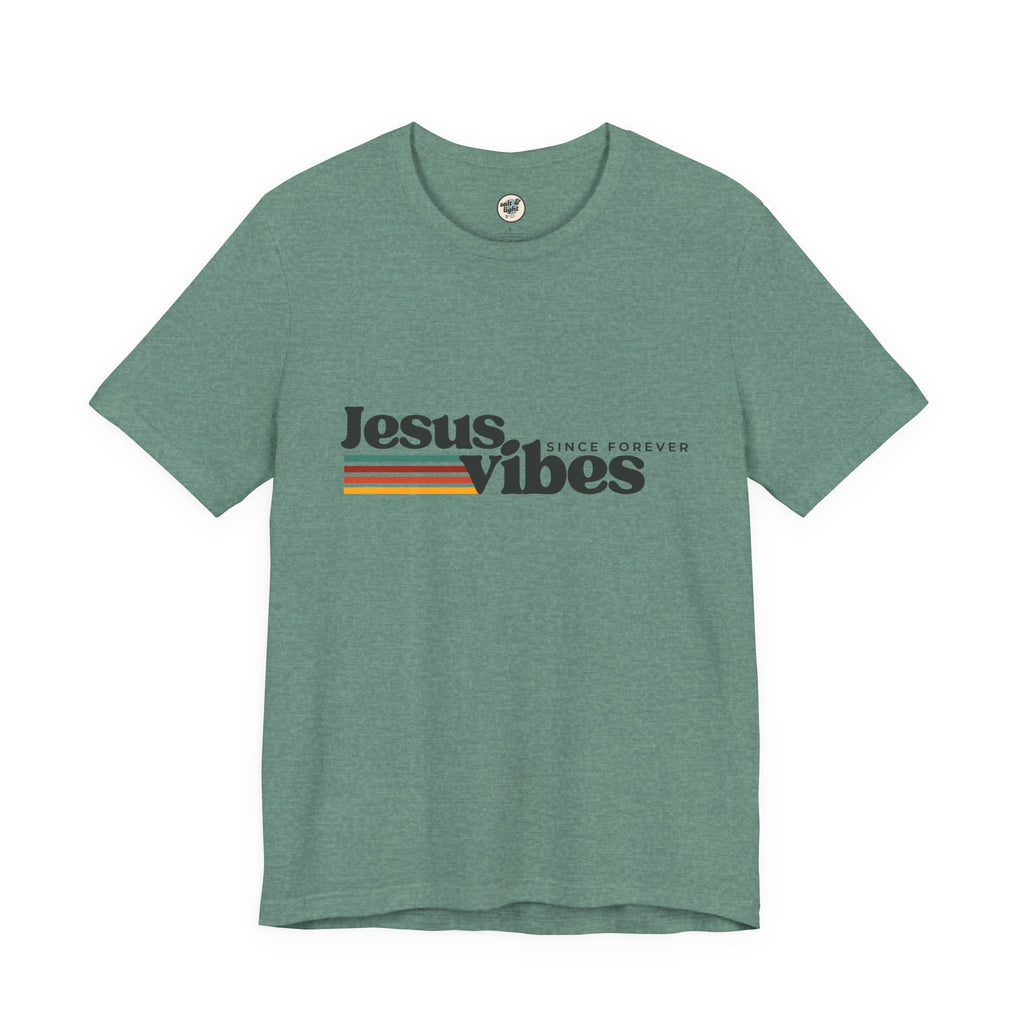 Jesus Vibes Tee, Perfect for Gift, Casual Wear, Christian Clothing, Gifts for Ministry, Christmas Gifts, Birthday Gifts, Gifts for Her, Gifts for Friends