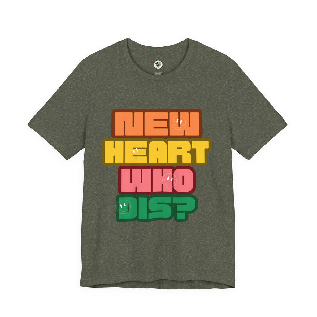 New Heart Tee, Perfect for Gift, Casual Wear, Christian Clothing, Gifts for Ministry, Christmas Gifts, Birthday Gifts, Gifts for Her, Gifts for Friends