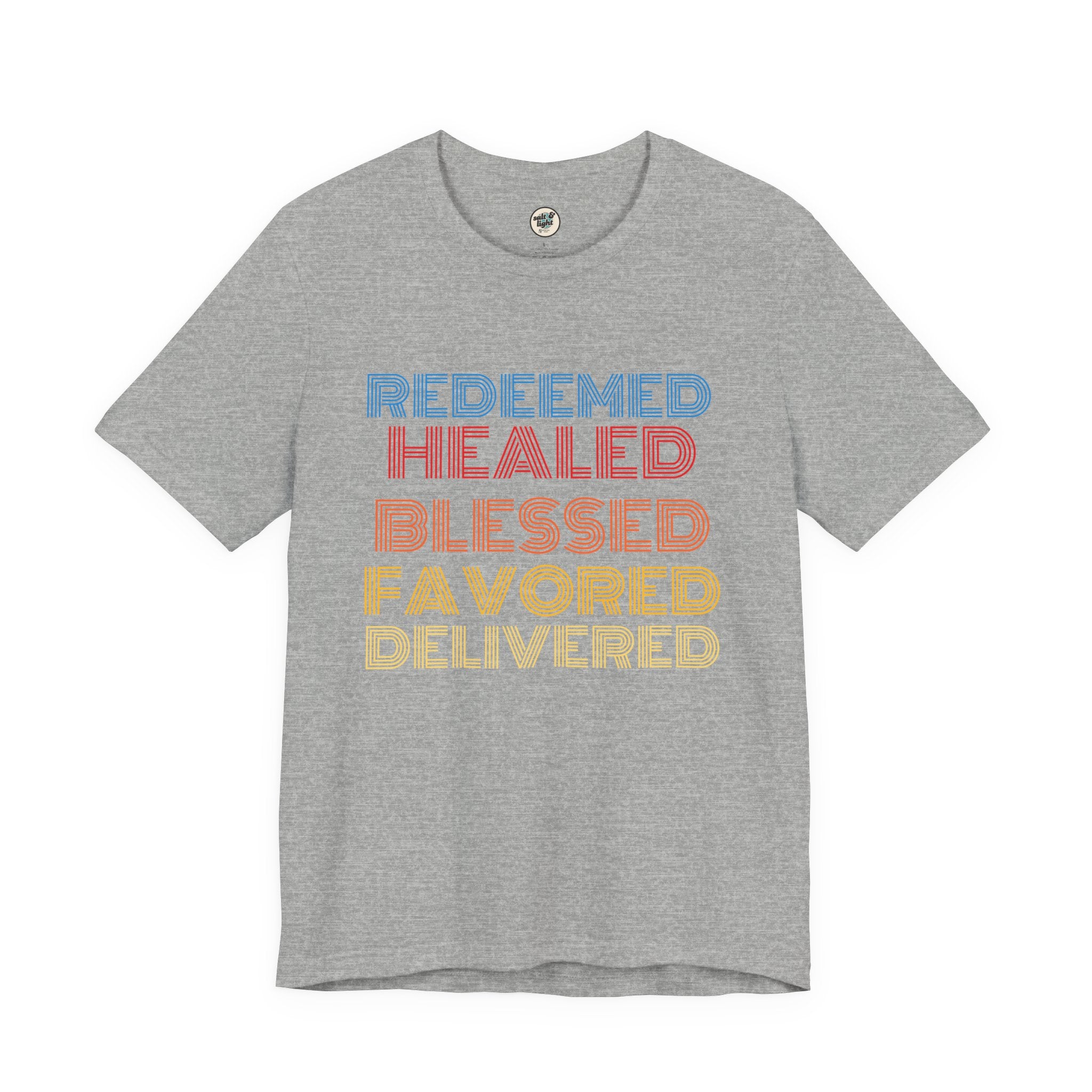 Redeemed Tee, Perfect for Gift, Casual Wear, Christian Clothing, Gifts for Ministry, Christmas Gifts, Birthday Gifts, Gifts for Her, Gifts for Friends
