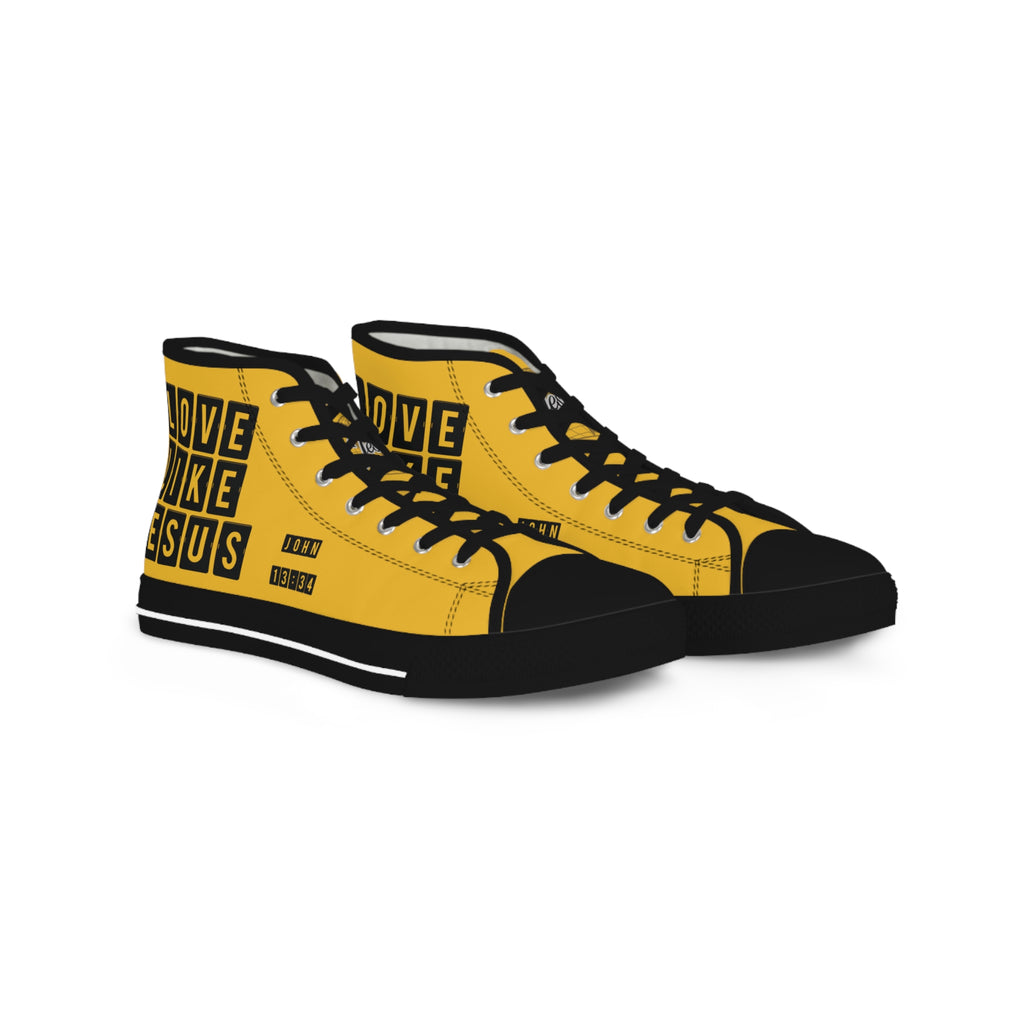 Love Like Jesus High Top Men's Sneakers for Everyday Comfort