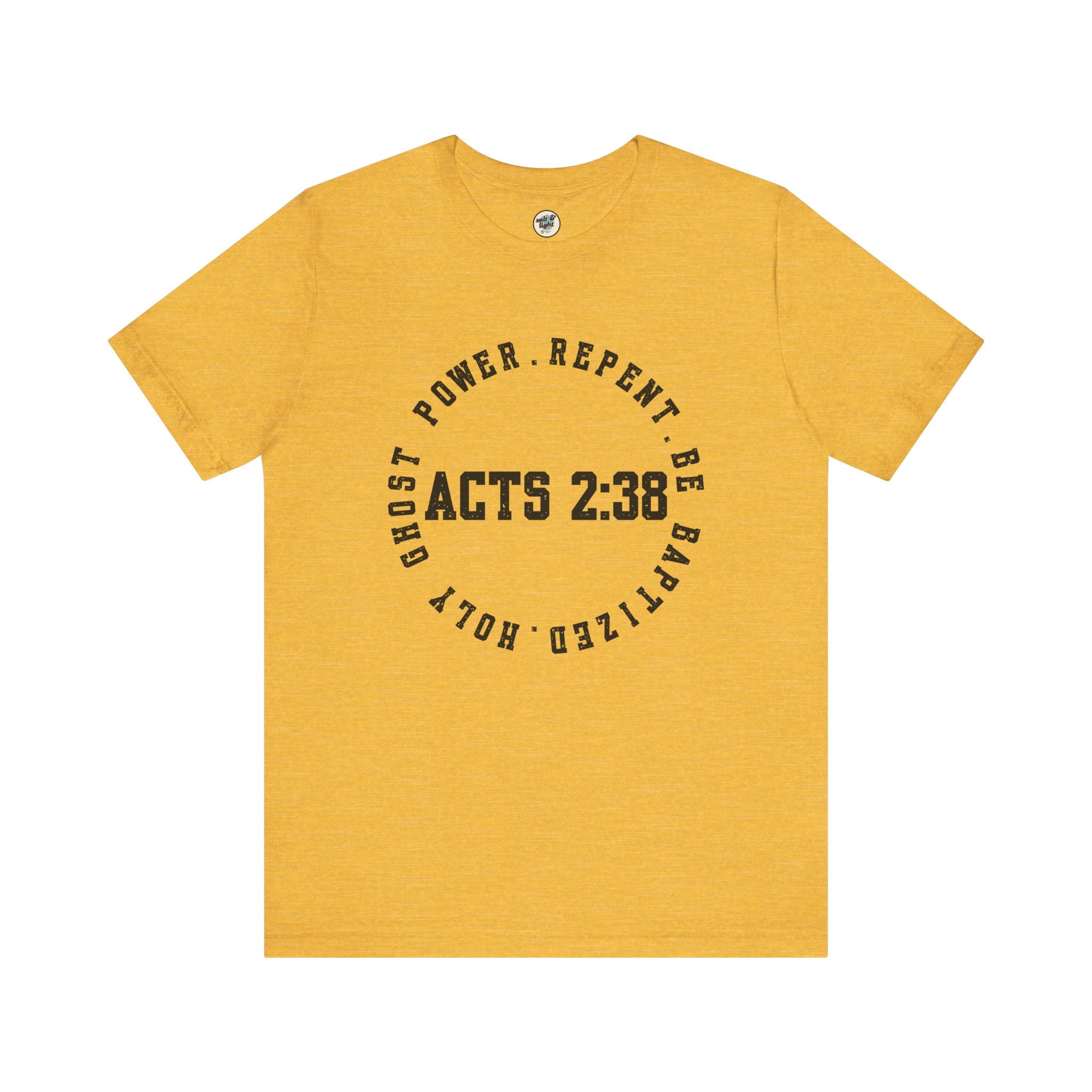Acts 2:38 Tee, Perfect for Gift, Casual Wear, Christian Clothing, Gifts for Ministry, Christmas Gifts, Birthday Gifts, Gifts for Her, Gifts for Friends