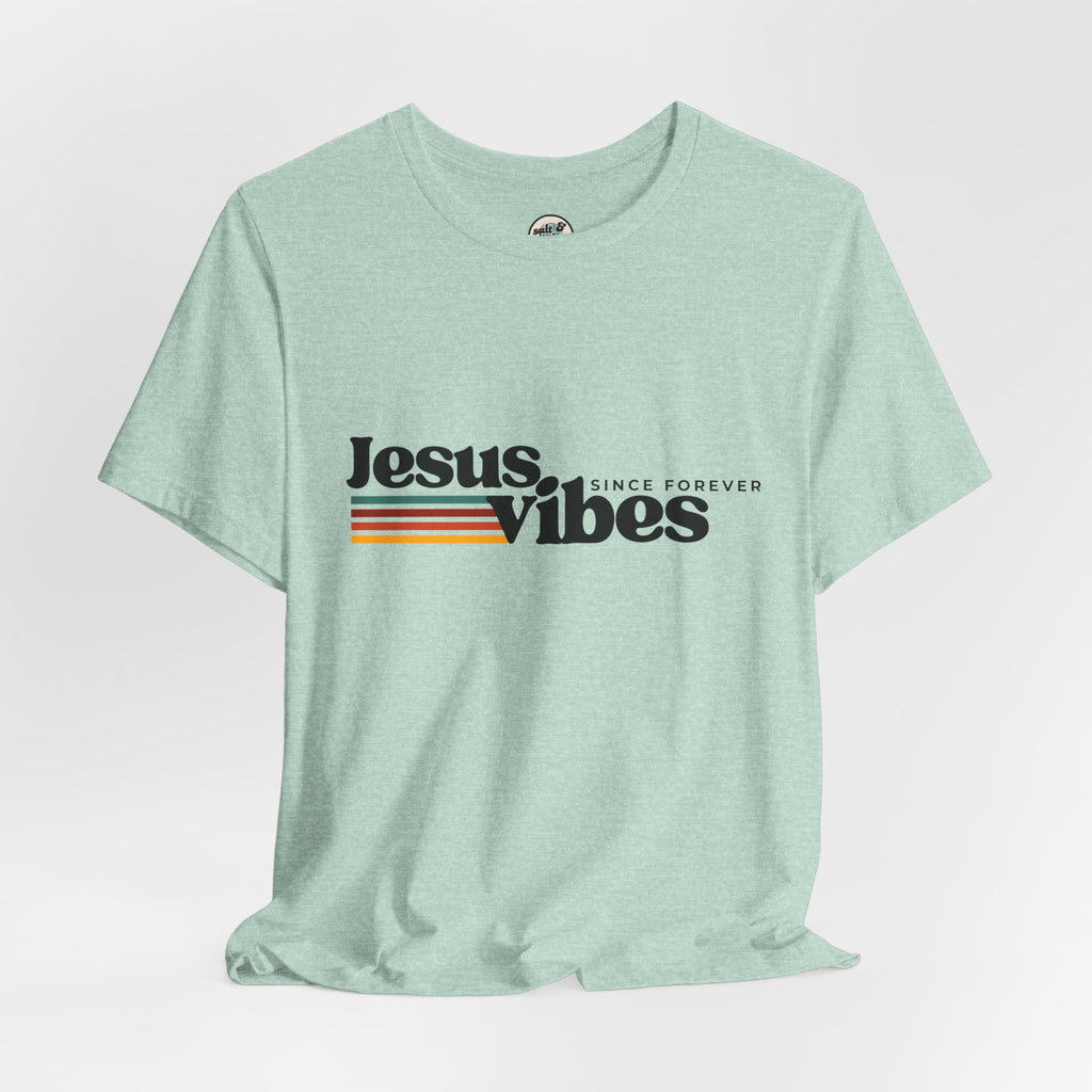 Jesus Vibes Tee, Perfect for Gift, Casual Wear, Christian Clothing, Gifts for Ministry, Christmas Gifts, Birthday Gifts, Gifts for Her, Gifts for Friends