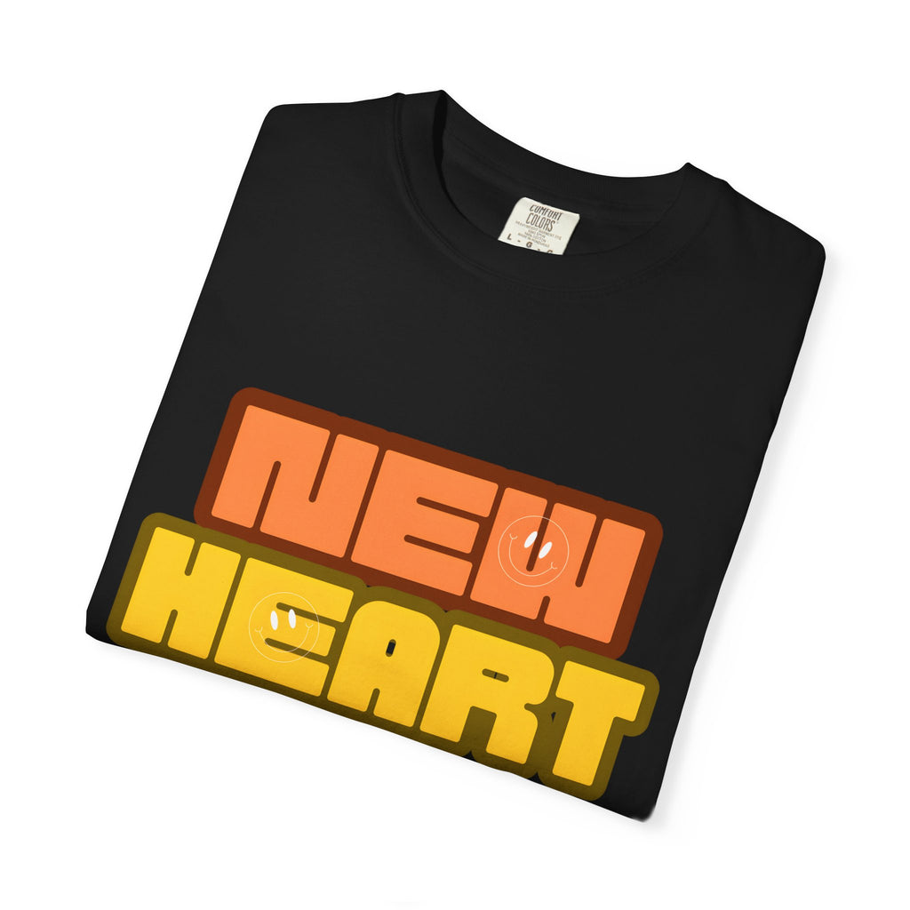 New Heart Unisex Garment-Dyed T-shirt, Christian Tshirts, Christian Merchandise, Gifts for Church, Gifts for Christmas, Gifts for Birthdays, Christian Apparel