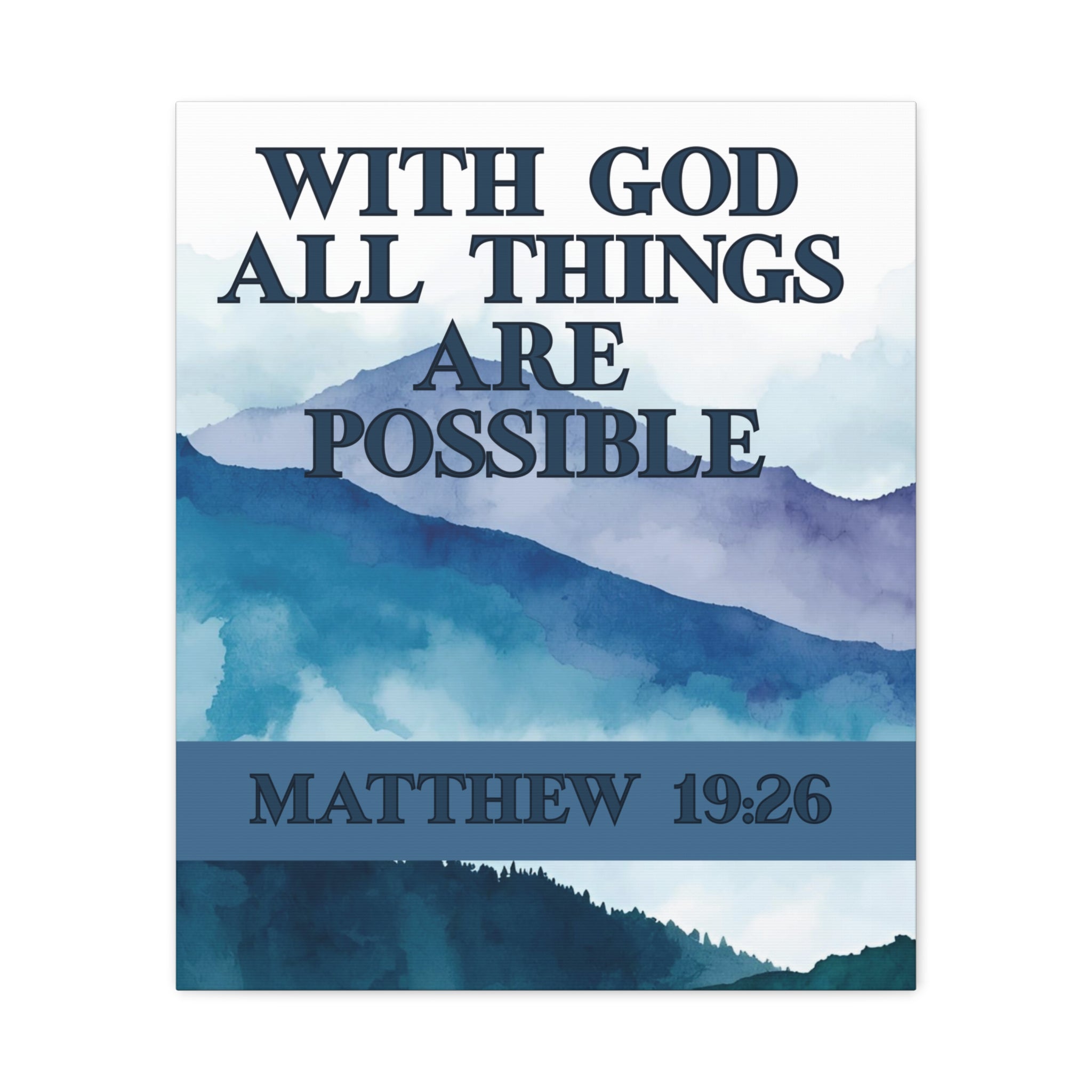 With God All Things Are Possible Wall Art