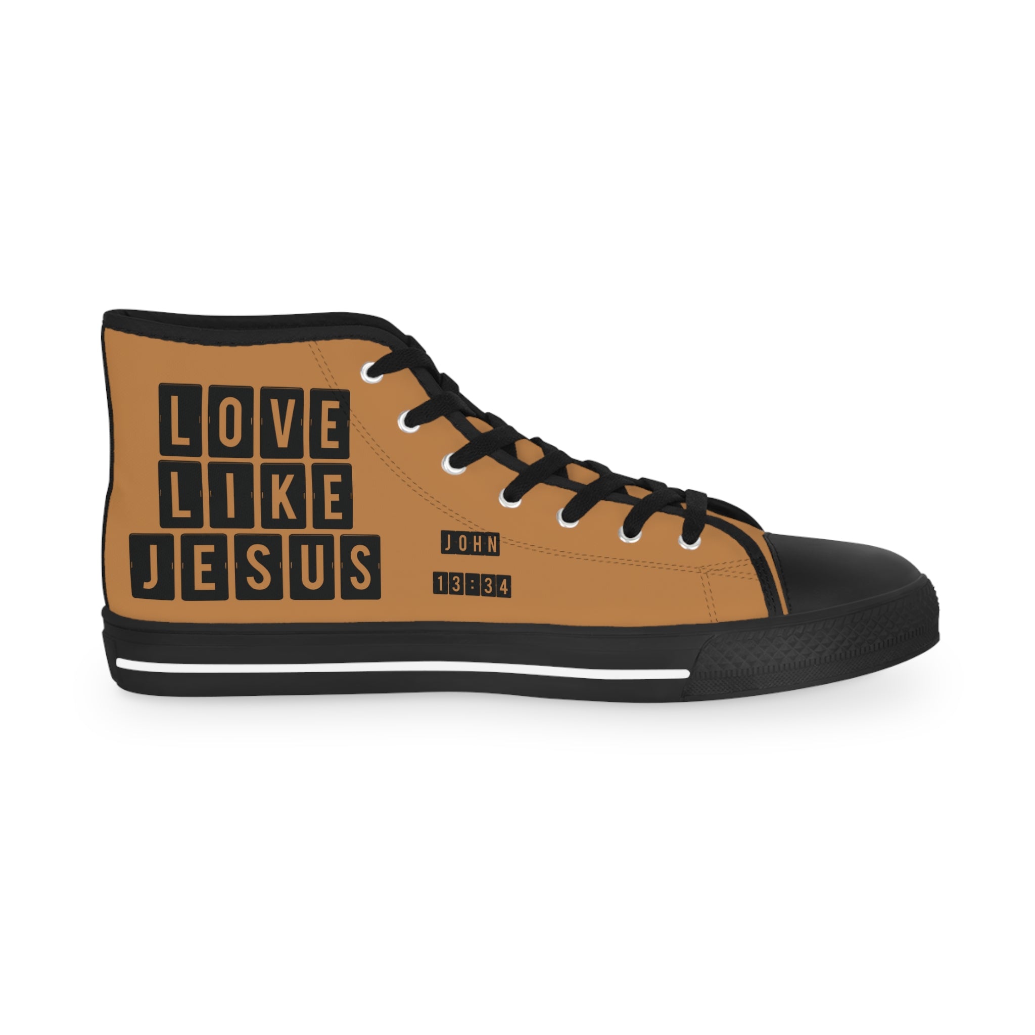 Love Like Jesus Men's High Top Sneakers for Everyday Comfort