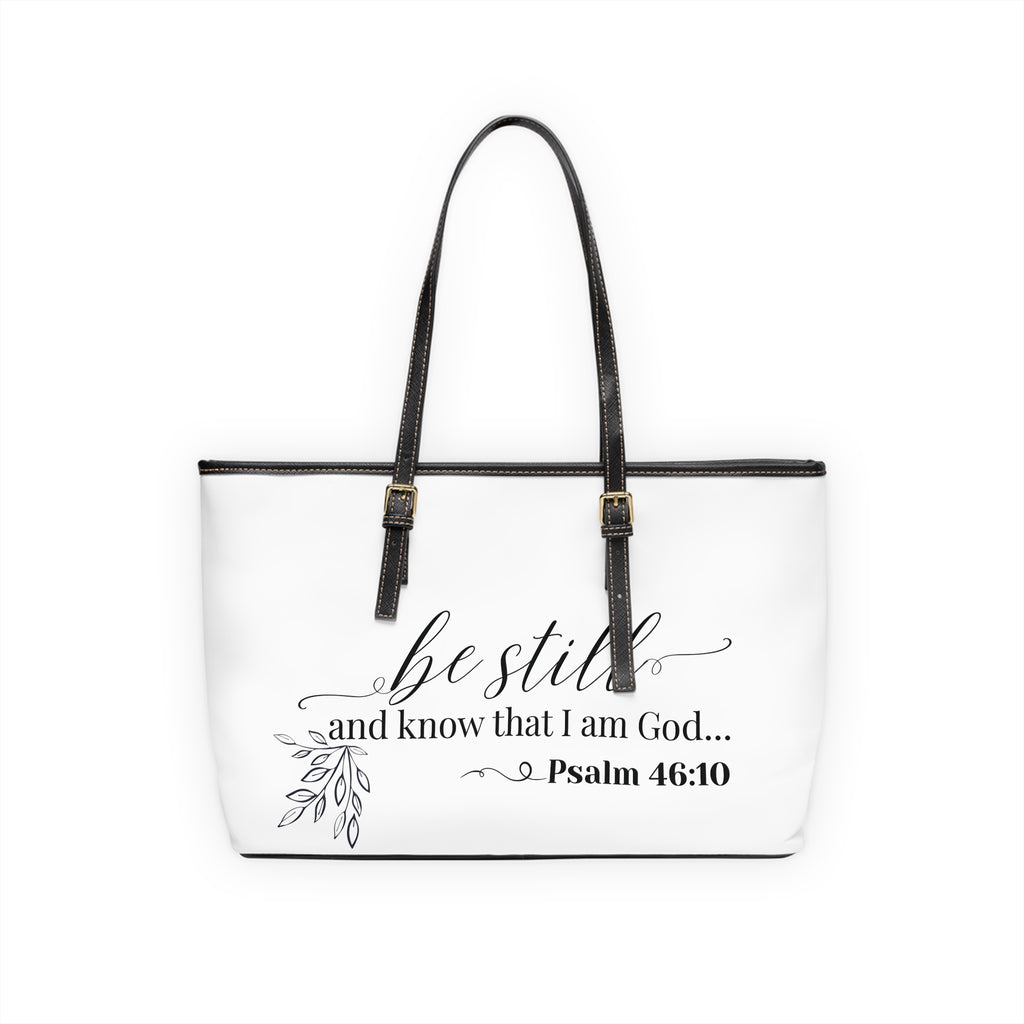 Stillness & Strength Handbag -  PU Leather Shoulder Bag