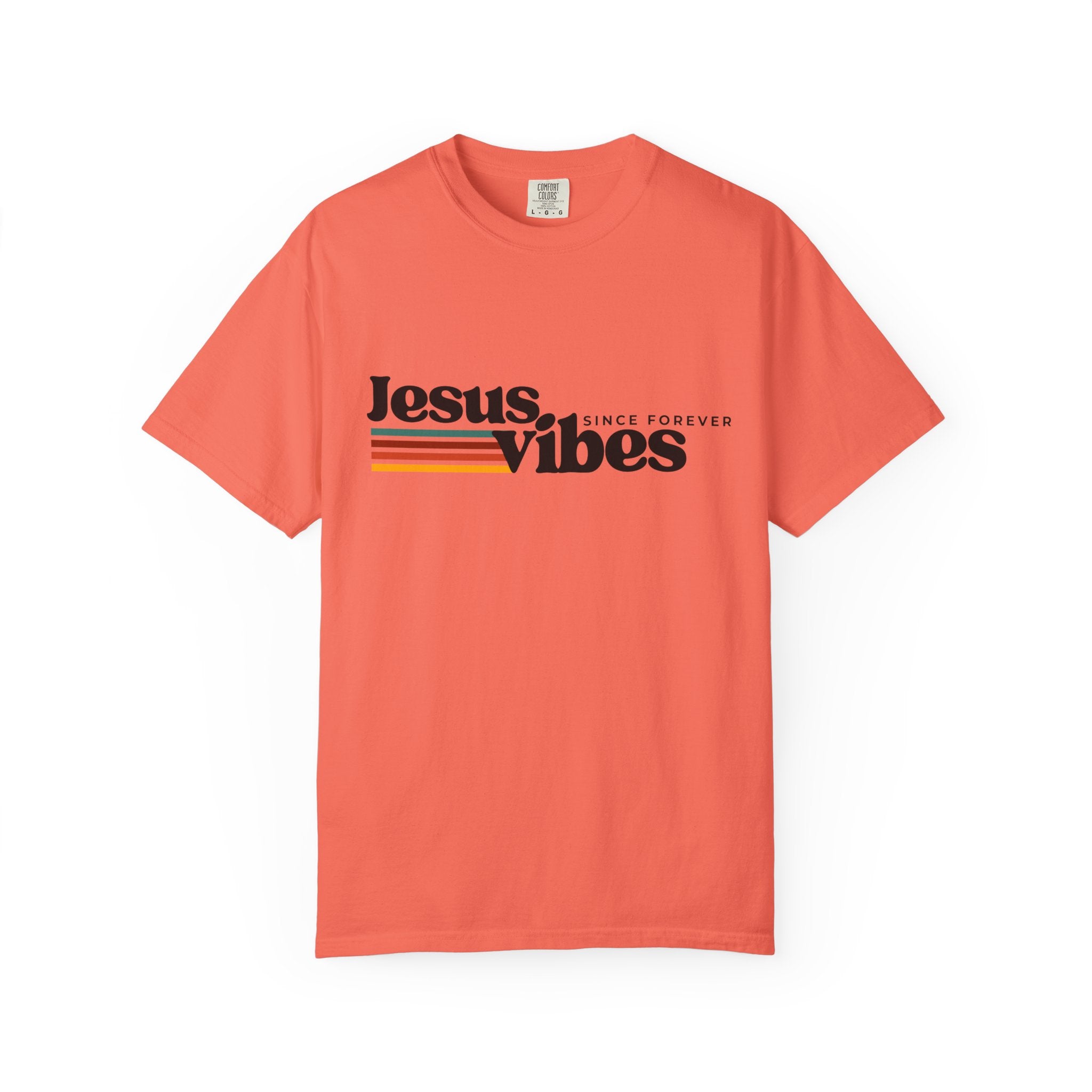 Jesus Vibes Unisex Garment-Dyed T-shirt, Christian Tshirts, Christian Merchandise, Gifts for Church, Gifts for Christmas, Gifts for Birthdays, Christian Apparel
