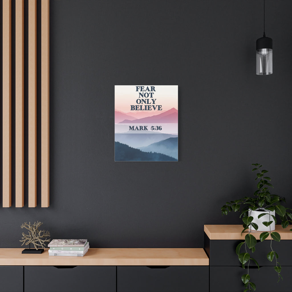 🌄 Fear Not Wall Art – Mark 5:36 Mountain Peace Edition Christian Wall Art, Gifts for the home, Baptism gifts, Christmas gifts, Birthday presents