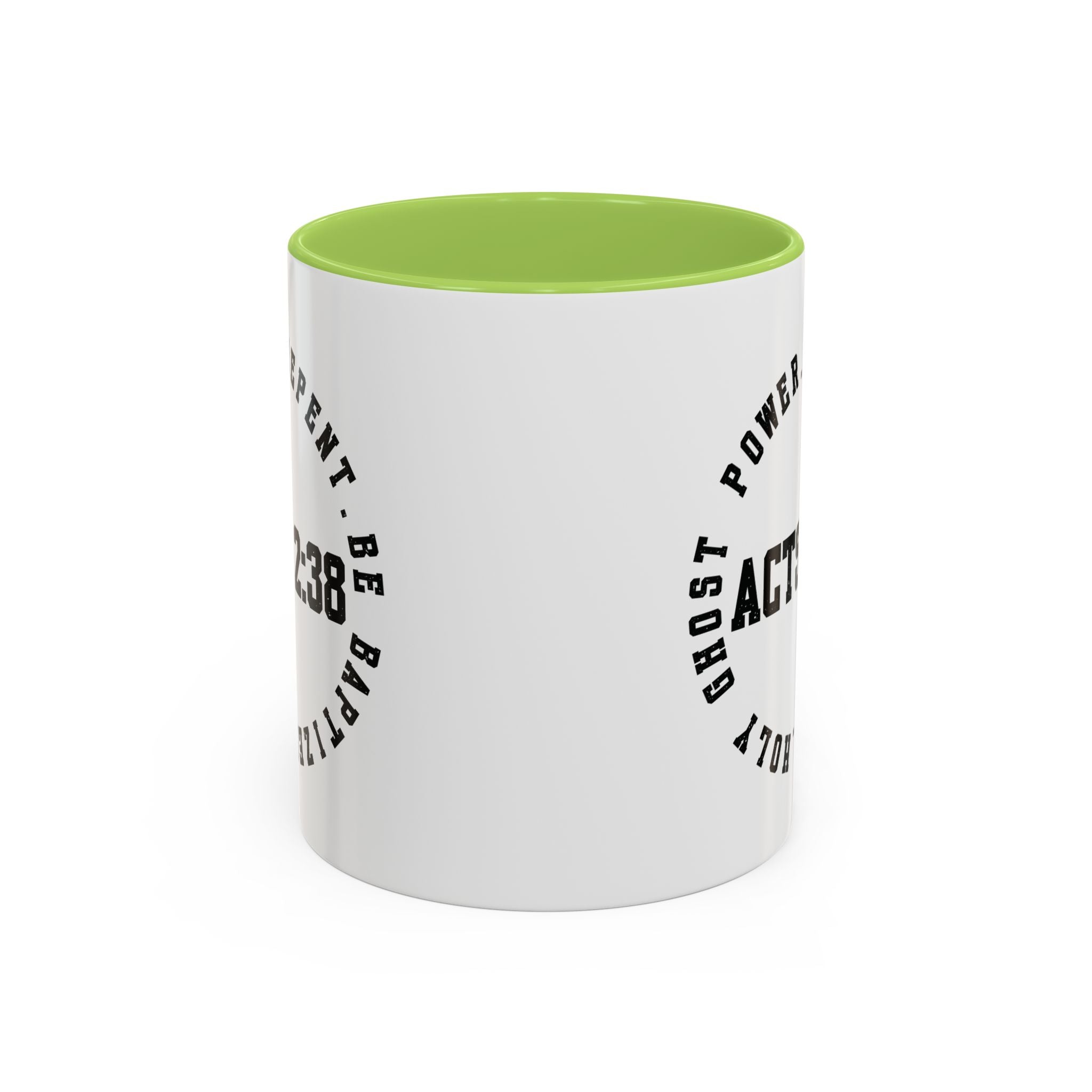 🔥 Acts 2:38 Circle Mug – Bold Faith, Multiple Colors Ceramic Coffee Mug (11, 15oz), Gifts for Church, Christmas Gifts, Birthday Gifts, Baptism Gifts, Gifts for Her, Gifts for Him, Gifts for Ministry