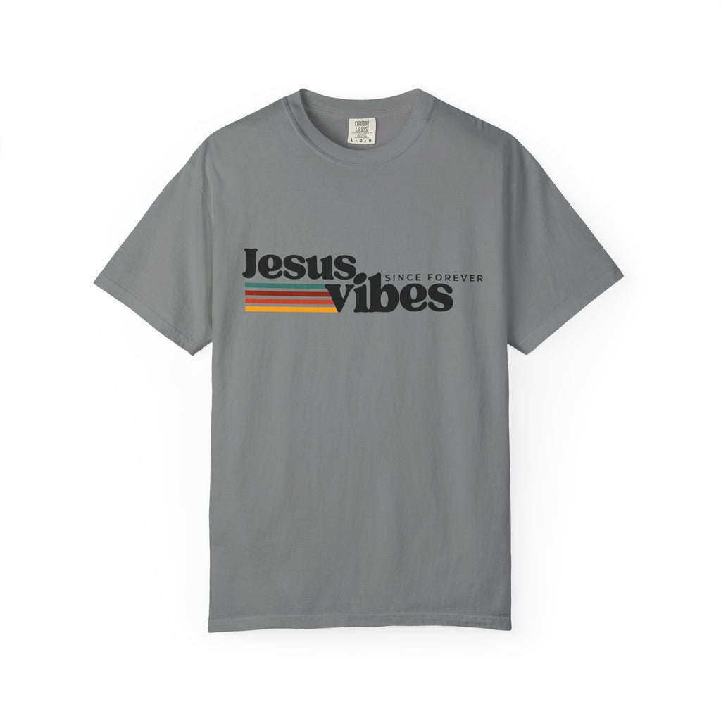 Jesus Vibes Unisex Garment-Dyed T-shirt, Christian Tshirts, Christian Merchandise, Gifts for Church, Gifts for Christmas, Gifts for Birthdays, Christian Apparel