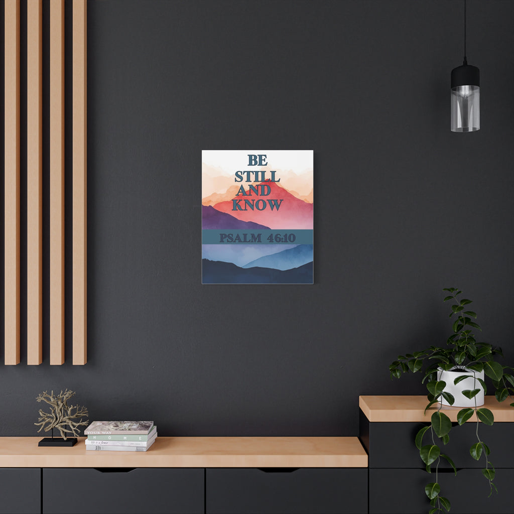 🌄 Be Still and Know Wall Art – Psalm 46:10 Mountain Sunrise Edition Christian Wall Art, Christian Gifts, Gifts for the Home, Birthday Gifts, Christmas Gifts