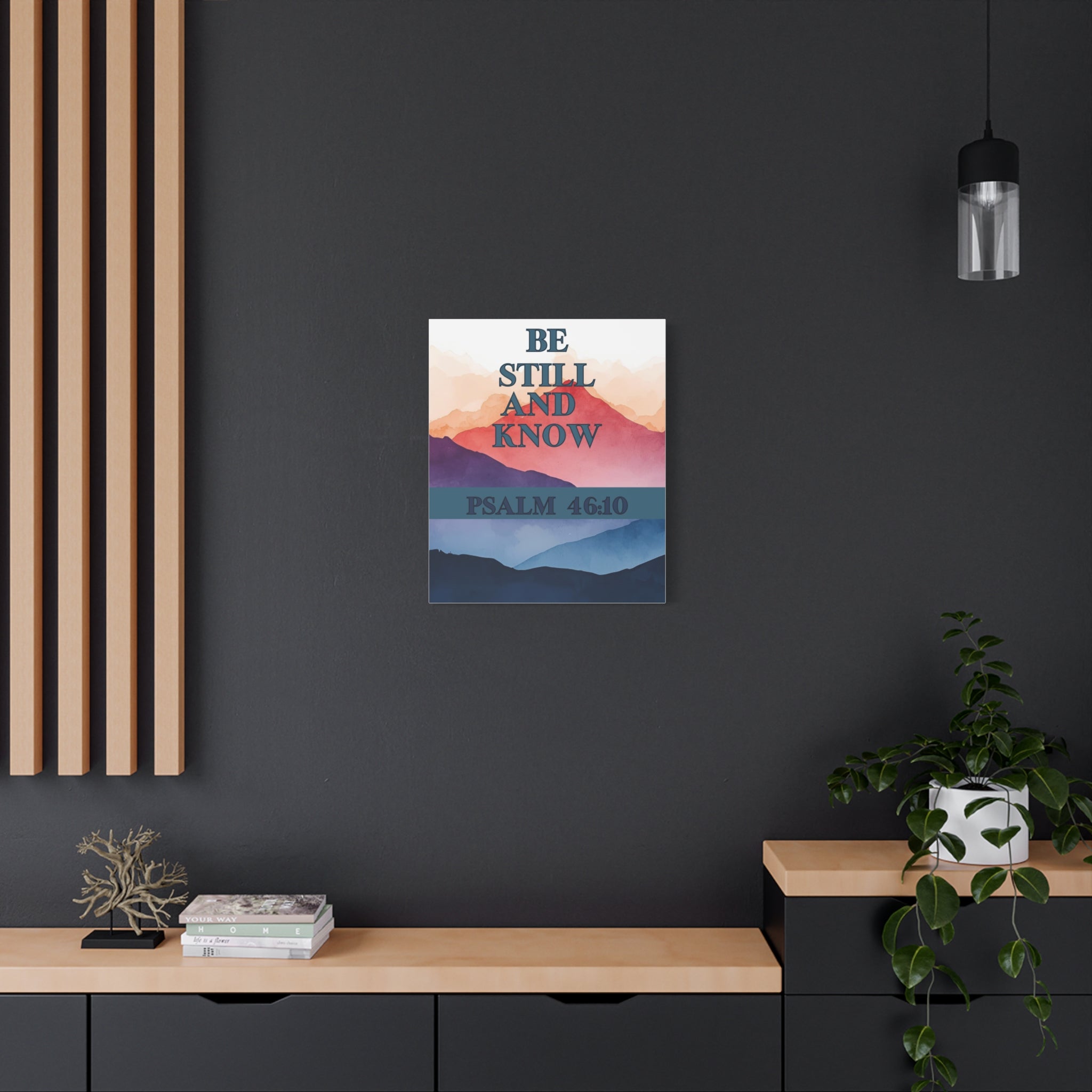 🌄 Be Still and Know Wall Art – Psalm 46:10 Mountain Sunrise Edition Christian Wall Art, Christian Gifts, Gifts for the Home, Birthday Gifts, Christmas Gifts