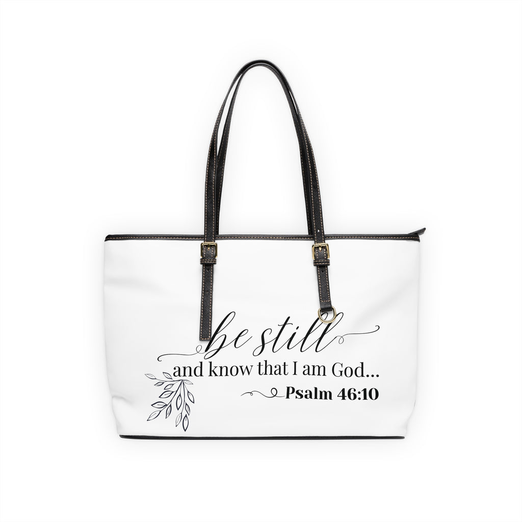 Stillness & Strength Handbag -  PU Leather Shoulder Bag