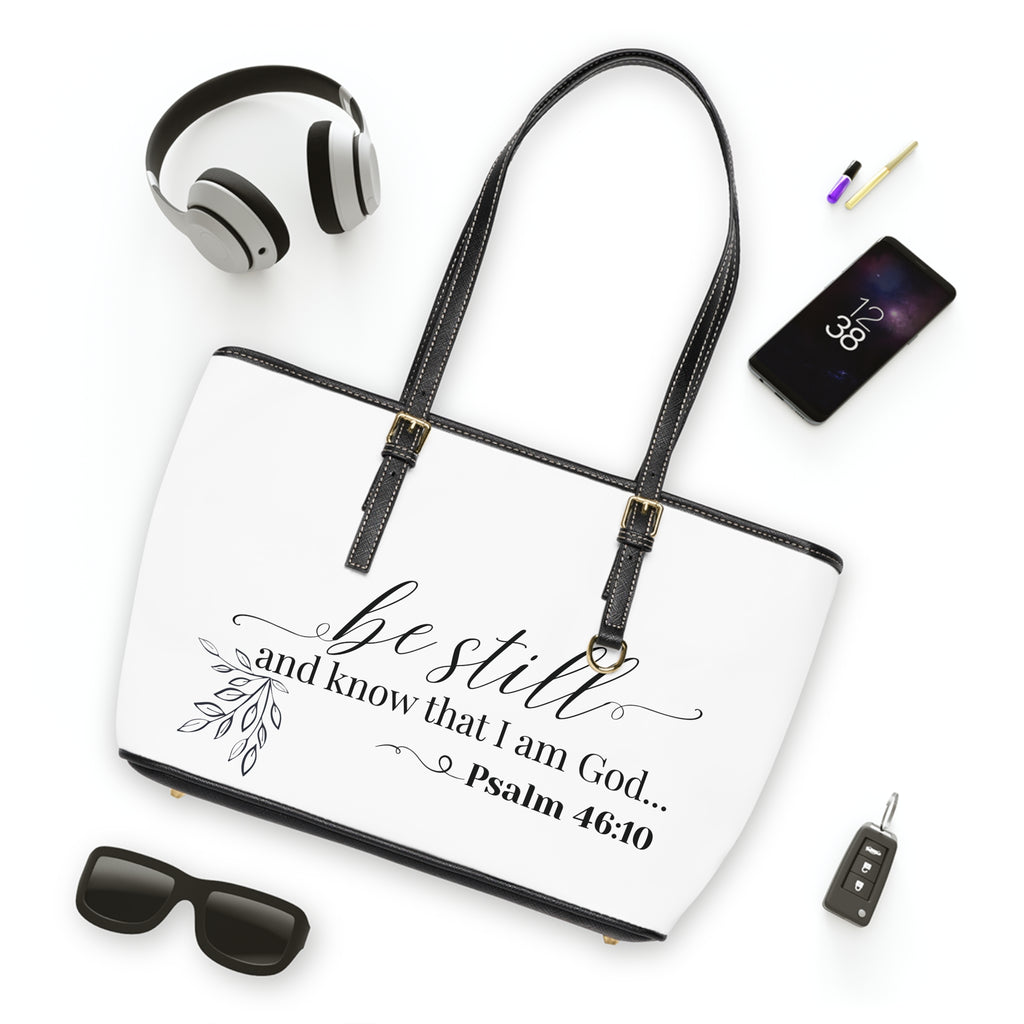 Stillness & Strength Handbag -  PU Leather Shoulder Bag