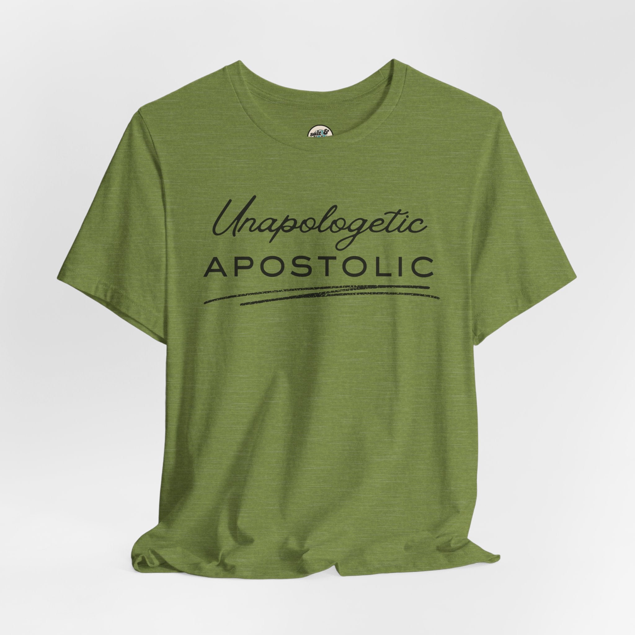 Unapologetic Apostolic Tee | Perfect for Gift, Casual Wear, Christian Clothing, Gifts for Ministry, Christmas Gifts, Birthday Gifts, Gifts for Her, Gifts for Friends