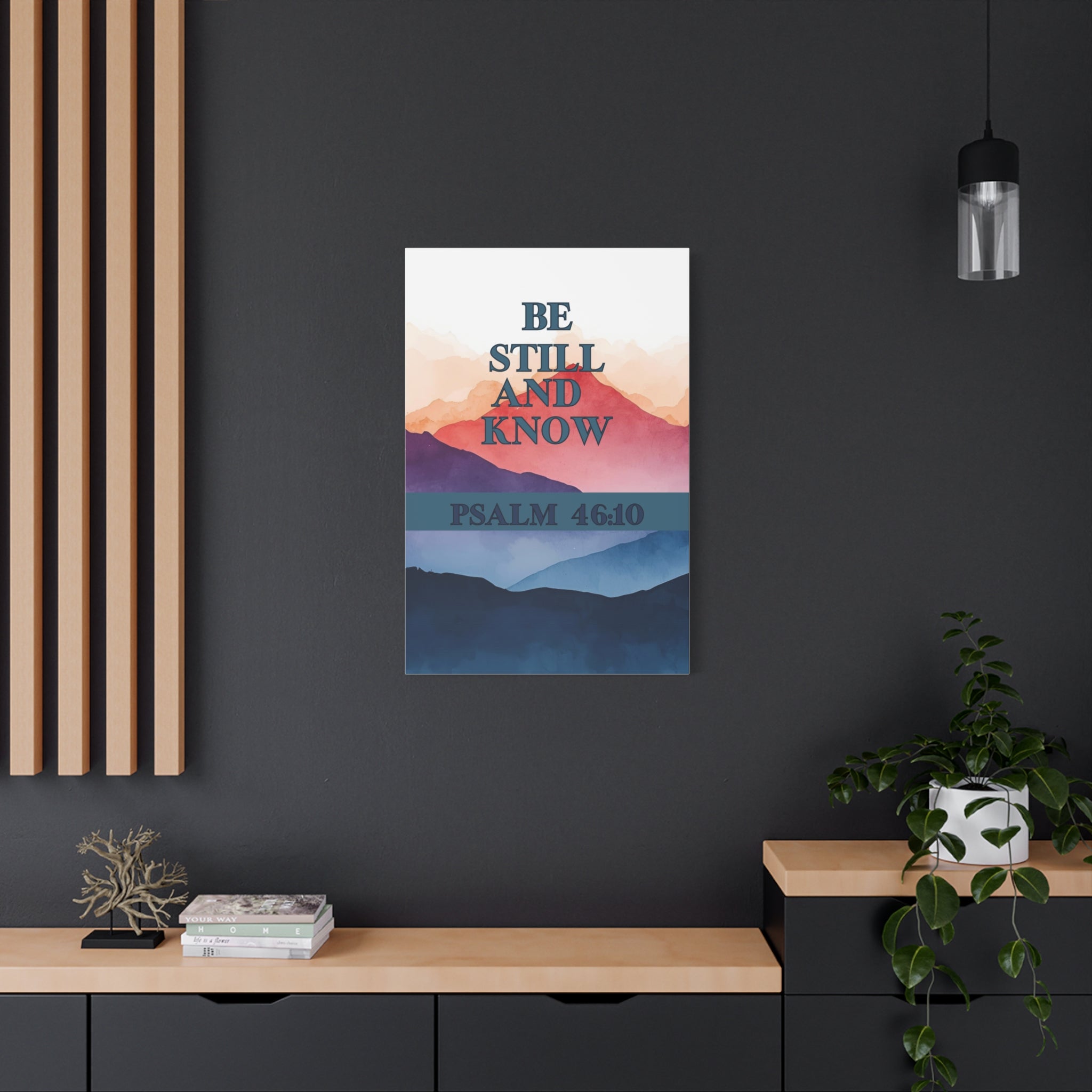 🌄 Be Still and Know Wall Art – Psalm 46:10 Mountain Sunrise Edition Christian Wall Art, Christian Gifts, Gifts for the Home, Birthday Gifts, Christmas Gifts