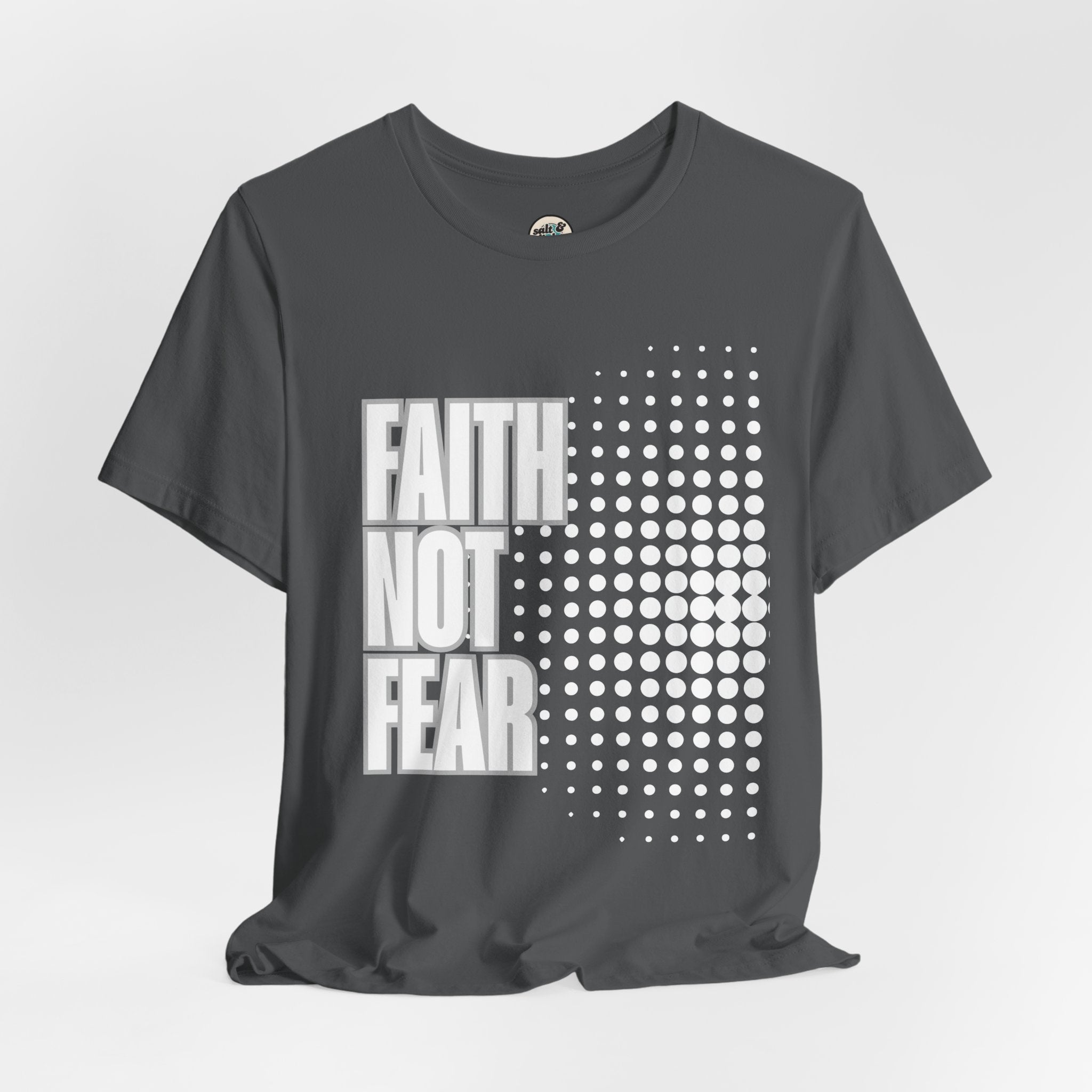 Faith Not Fear Tee - Dark Colors, Perfect for Gift, Casual Wear, Christian Clothing, Gifts for Ministry, Christmas Gifts, Birthday Gifts, Gifts for Her, Gifts for Friends