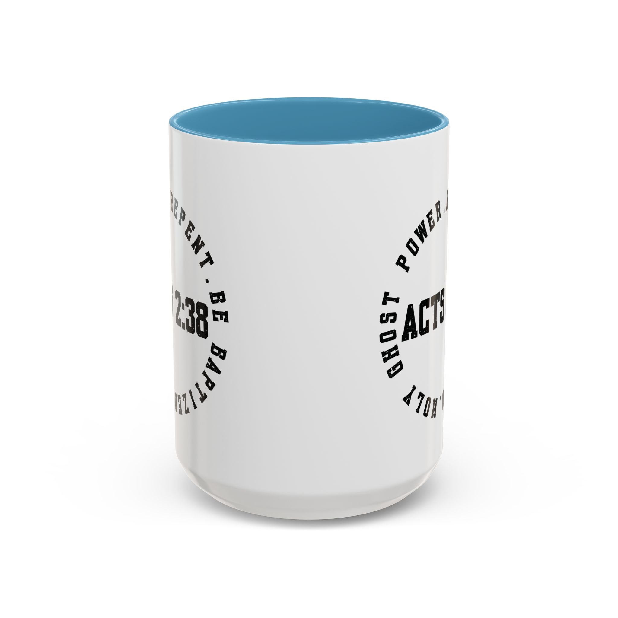 🔥 Acts 2:38 Circle Mug – Bold Faith, Multiple Colors Ceramic Coffee Mug (11, 15oz), Gifts for Church, Christmas Gifts, Birthday Gifts, Baptism Gifts, Gifts for Her, Gifts for Him, Gifts for Ministry