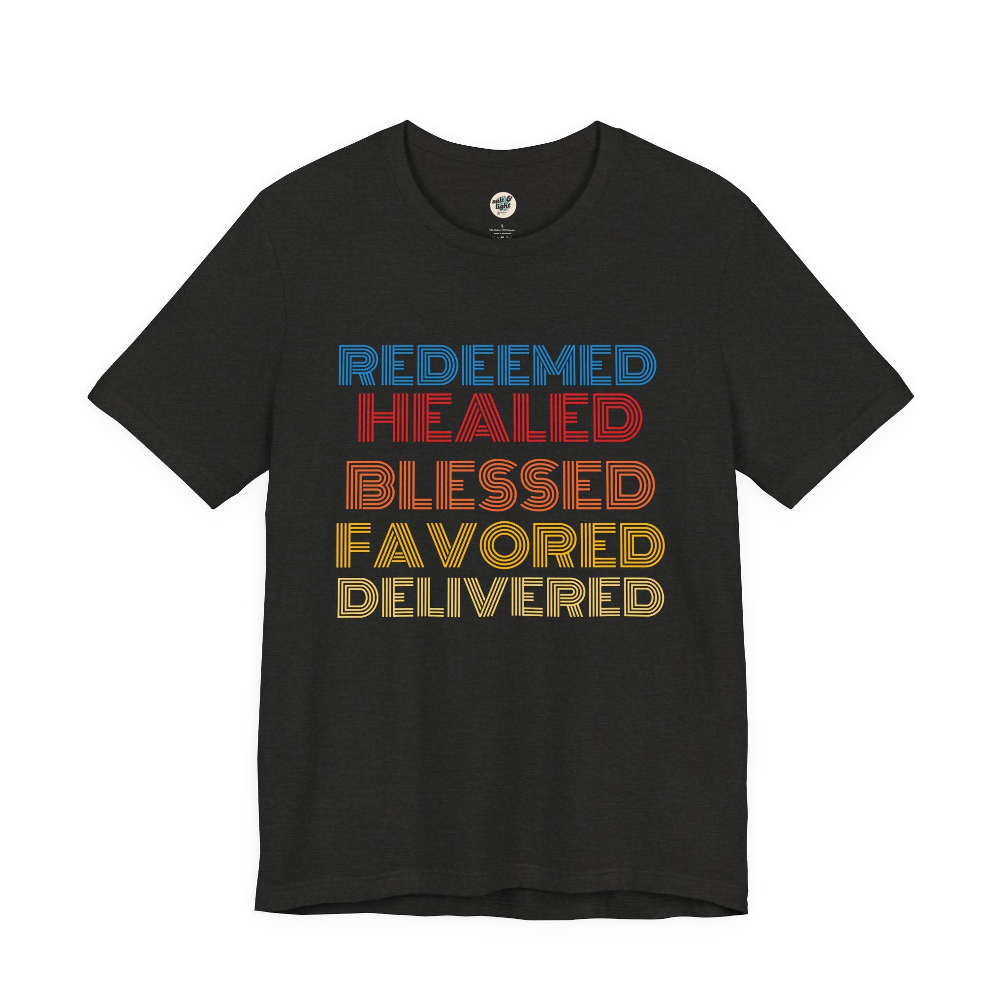 Redeemed Tee, Perfect for Gift, Casual Wear, Christian Clothing, Gifts for Ministry, Christmas Gifts, Birthday Gifts, Gifts for Her, Gifts for Friends