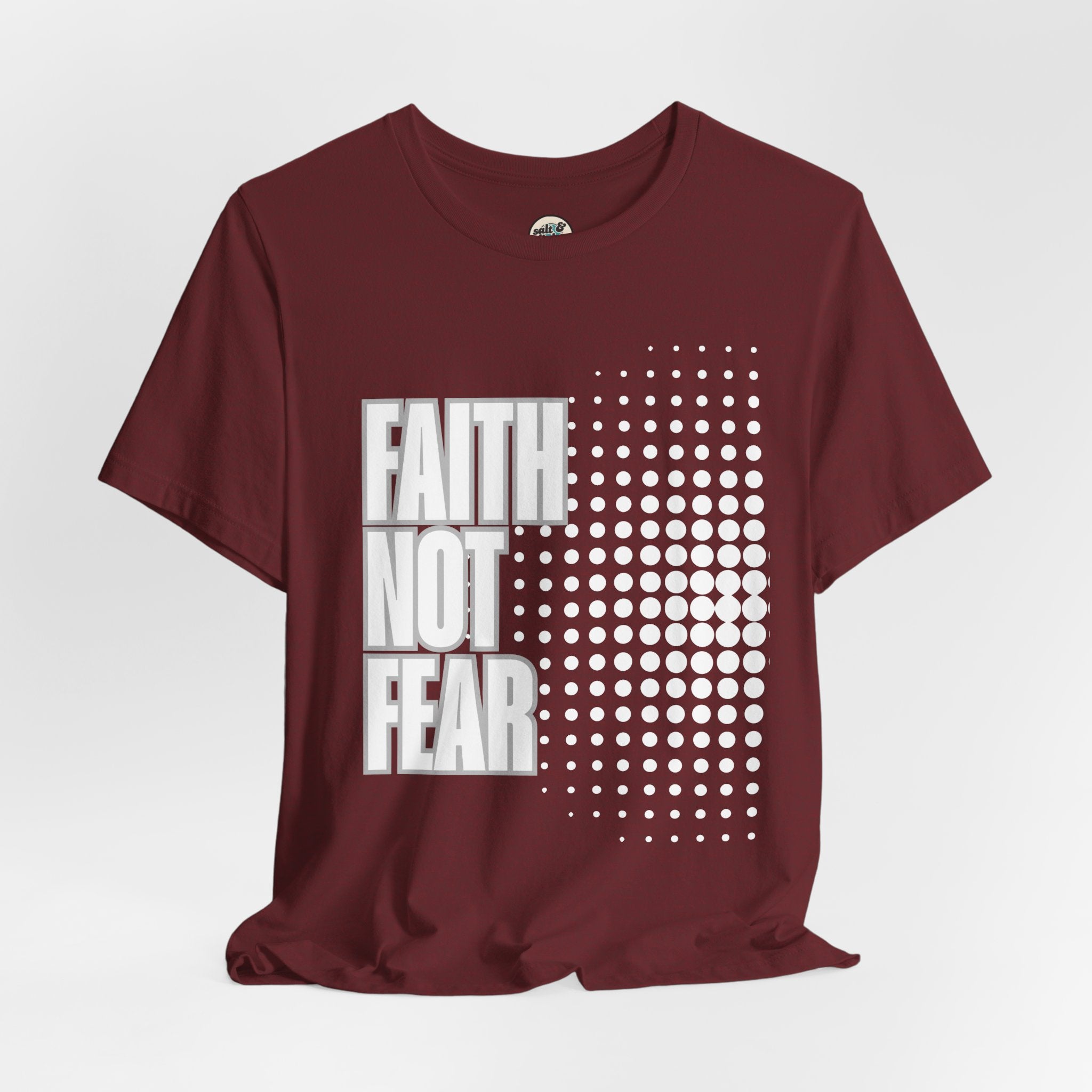 Faith Not Fear Tee - Dark Colors, Perfect for Gift, Casual Wear, Christian Clothing, Gifts for Ministry, Christmas Gifts, Birthday Gifts, Gifts for Her, Gifts for Friends