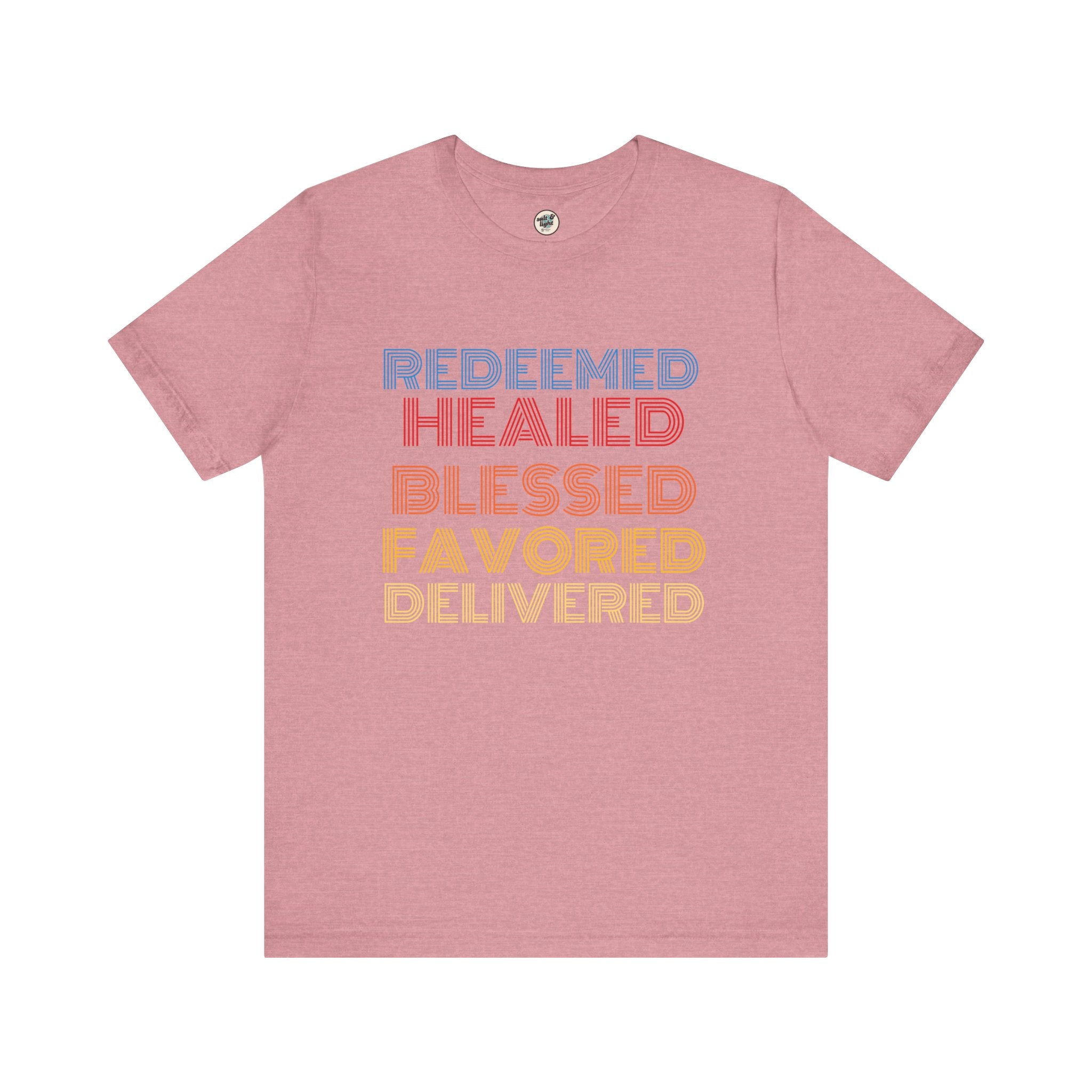 Redeemed Tee, Perfect for Gift, Casual Wear, Christian Clothing, Gifts for Ministry, Christmas Gifts, Birthday Gifts, Gifts for Her, Gifts for Friends