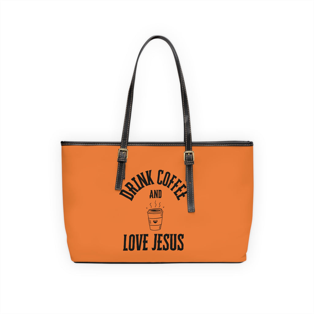 Coffee & Christ Handbag - PU Leather Shoulder Bag