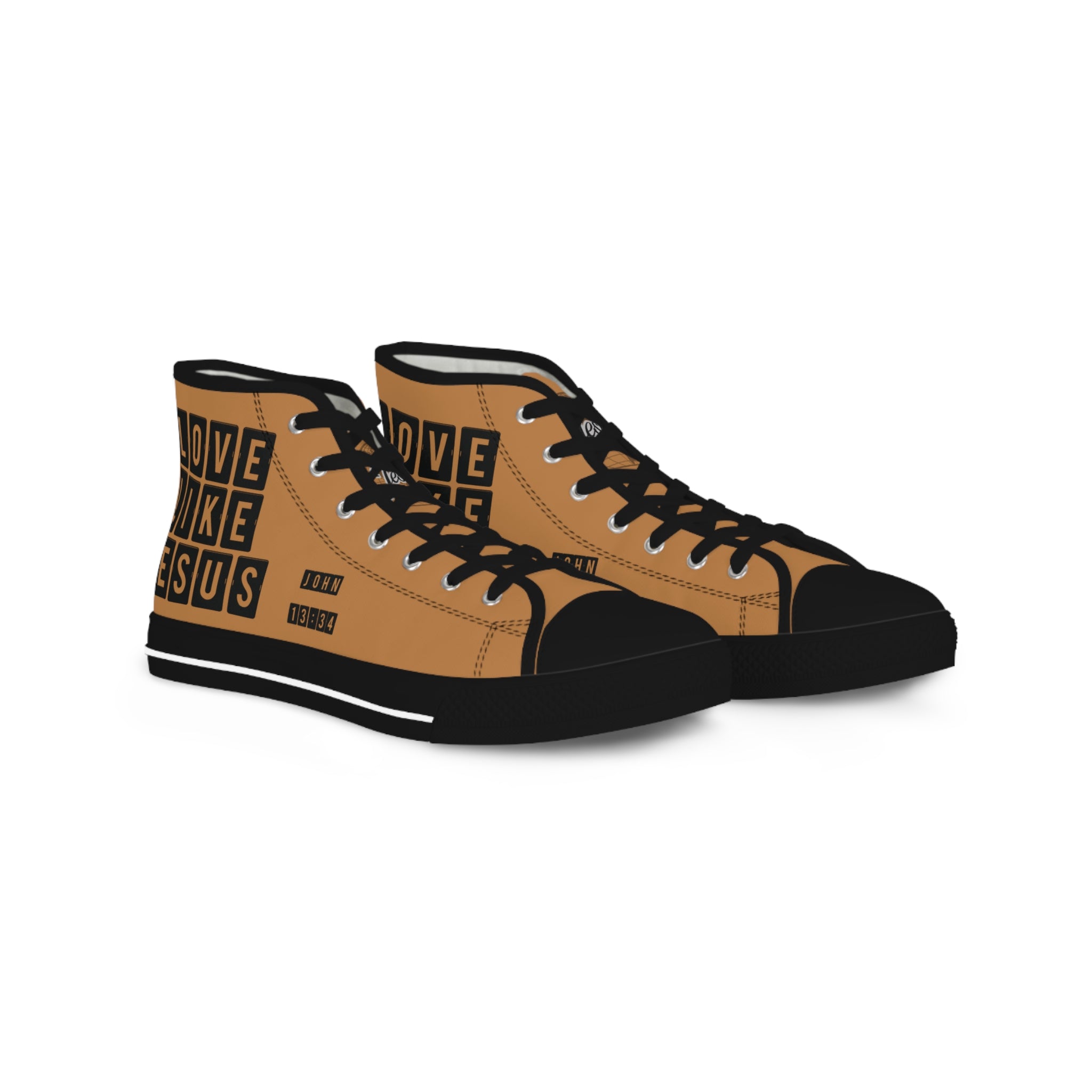 Love Like Jesus Men's High Top Sneakers for Everyday Comfort