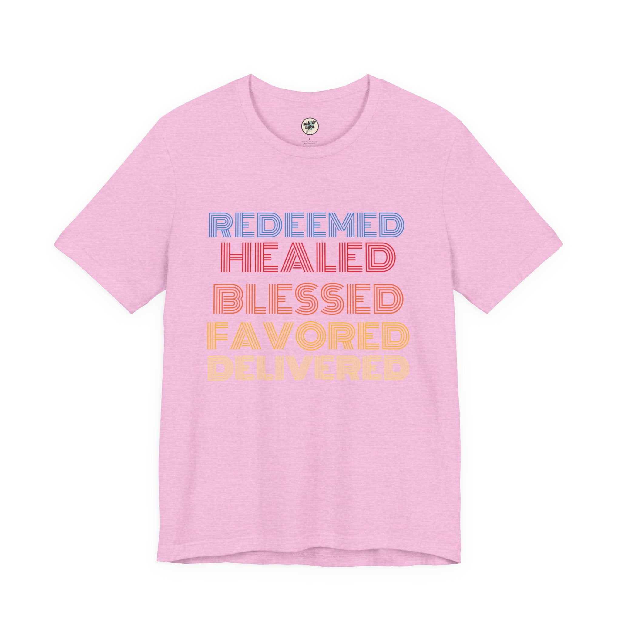 Redeemed Tee, Perfect for Gift, Casual Wear, Christian Clothing, Gifts for Ministry, Christmas Gifts, Birthday Gifts, Gifts for Her, Gifts for Friends