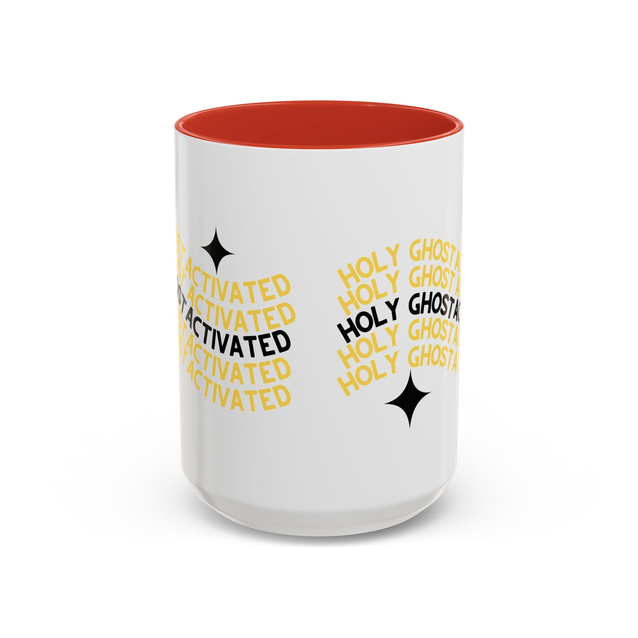 Holy Ghost Activated Mug – Bold Faith, Multiple Colors Ceramic Coffee Mug (11, 15oz), Gifts for Church, Christmas Gifts, Birthday Gifts, Baptism Gifts, Gifts for Her, Gifts for Him, Gifts for Ministry