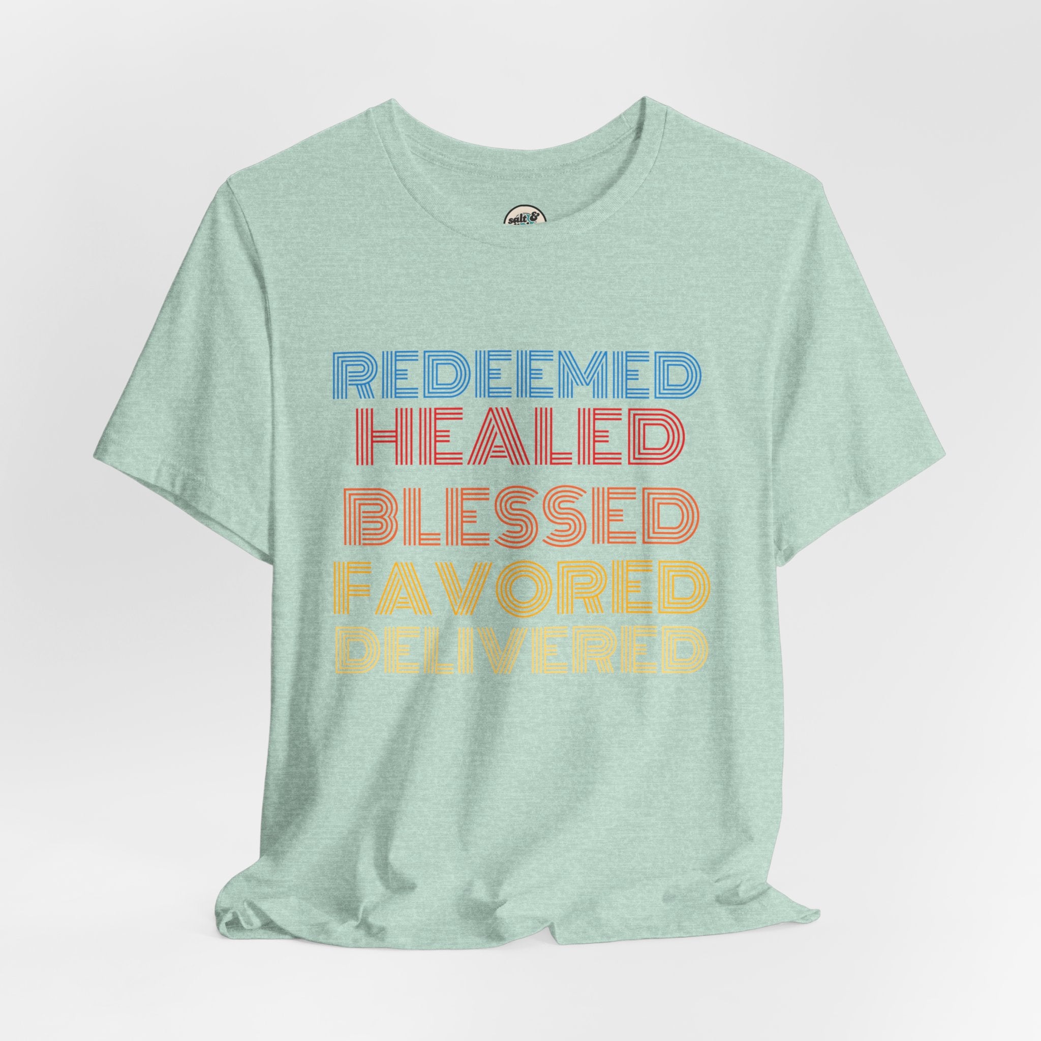 Redeemed Tee, Perfect for Gift, Casual Wear, Christian Clothing, Gifts for Ministry, Christmas Gifts, Birthday Gifts, Gifts for Her, Gifts for Friends