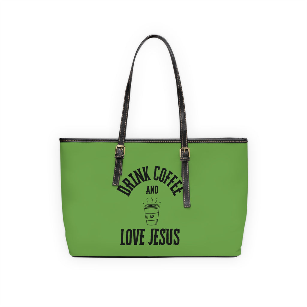 Coffee & Christ Handbag - PU Leather Shoulder Bag