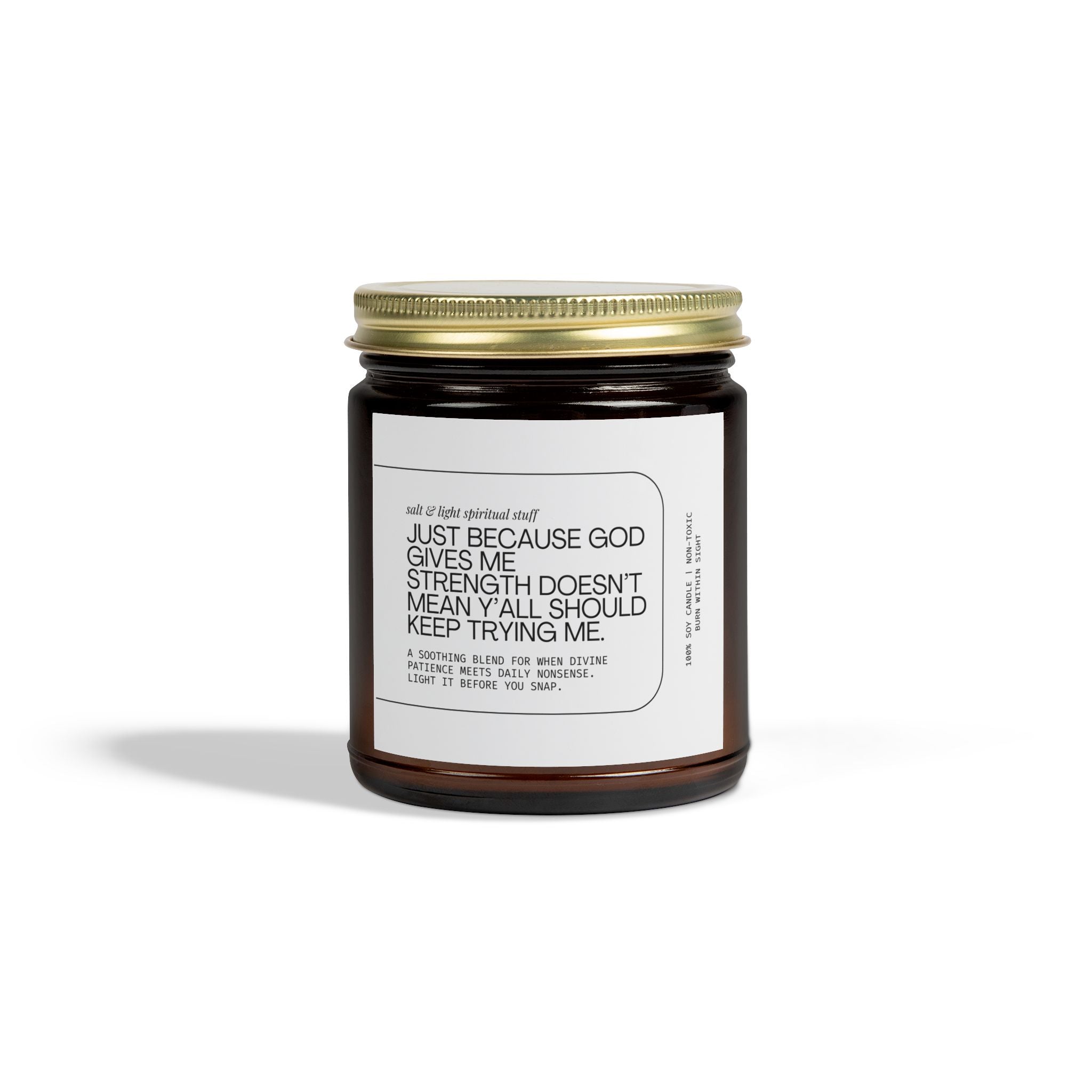 🕯️ Trying Me Candle, Scented Candles, Coconut Apricot Wax (4 oz, 9 oz), Christian Gifts, Funny Candles, Gifts for Her, Home Decor