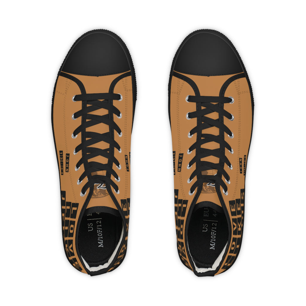 Love Like Jesus Men's High Top Sneakers for Everyday Comfort