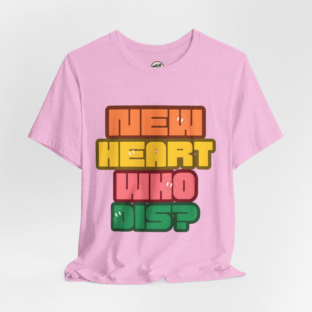 New Heart Tee, Perfect for Gift, Casual Wear, Christian Clothing, Gifts for Ministry, Christmas Gifts, Birthday Gifts, Gifts for Her, Gifts for Friends