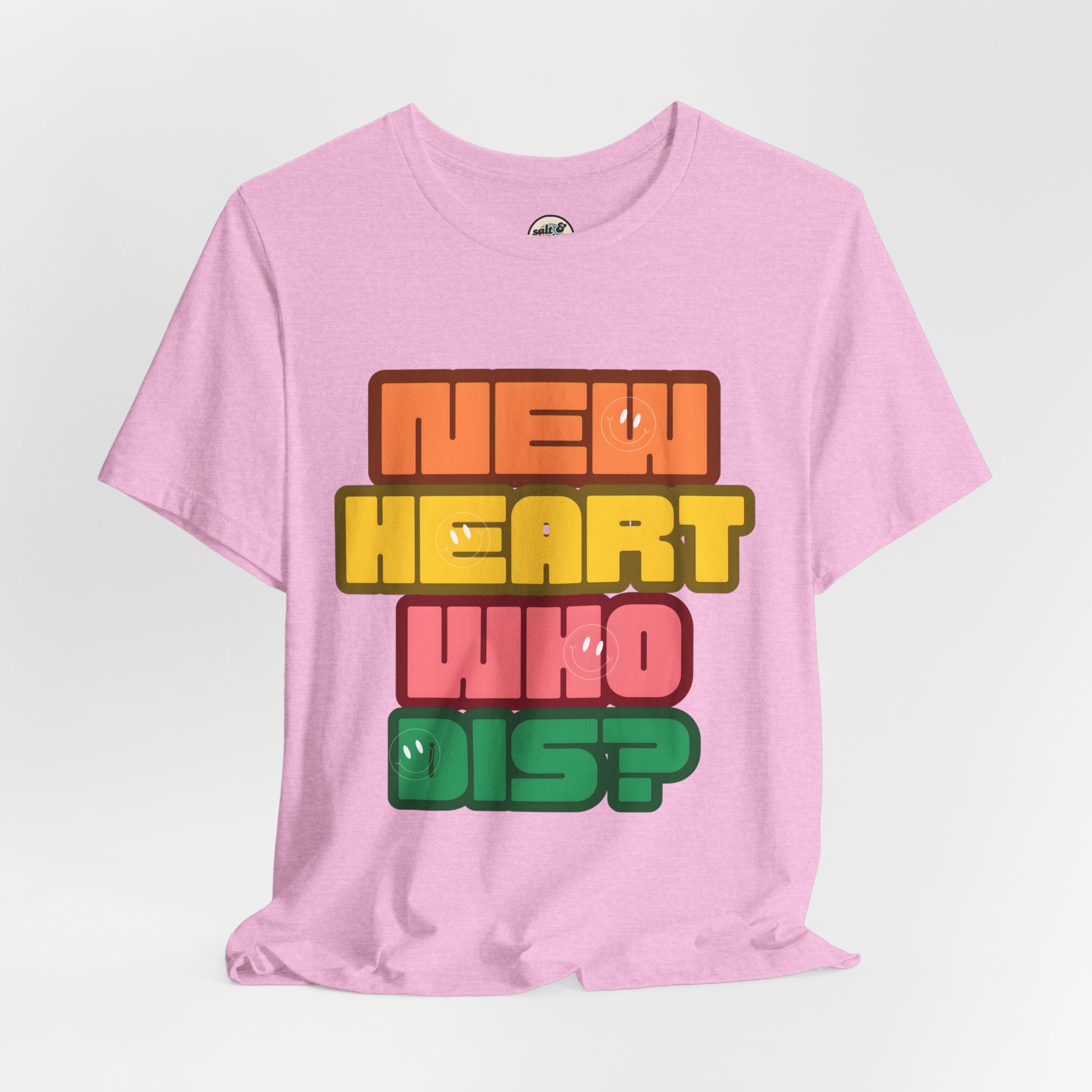 New Heart Tee, Perfect for Gift, Casual Wear, Christian Clothing, Gifts for Ministry, Christmas Gifts, Birthday Gifts, Gifts for Her, Gifts for Friends