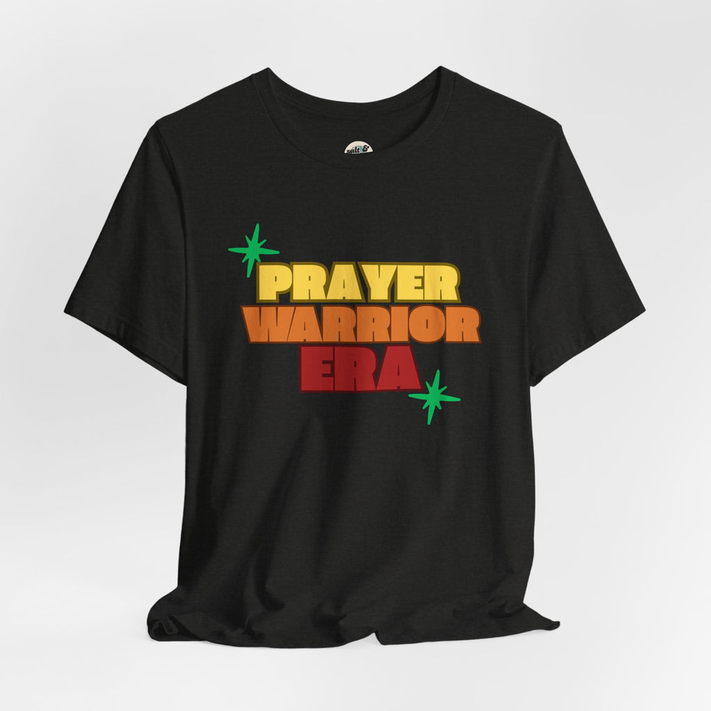 Prayer Warrior Era Tee, Perfect for Gift, Casual Wear, Christian Clothing, Gifts for Ministry, Christmas Gifts, Birthday Gifts, Gifts for Her, Gifts for Friends