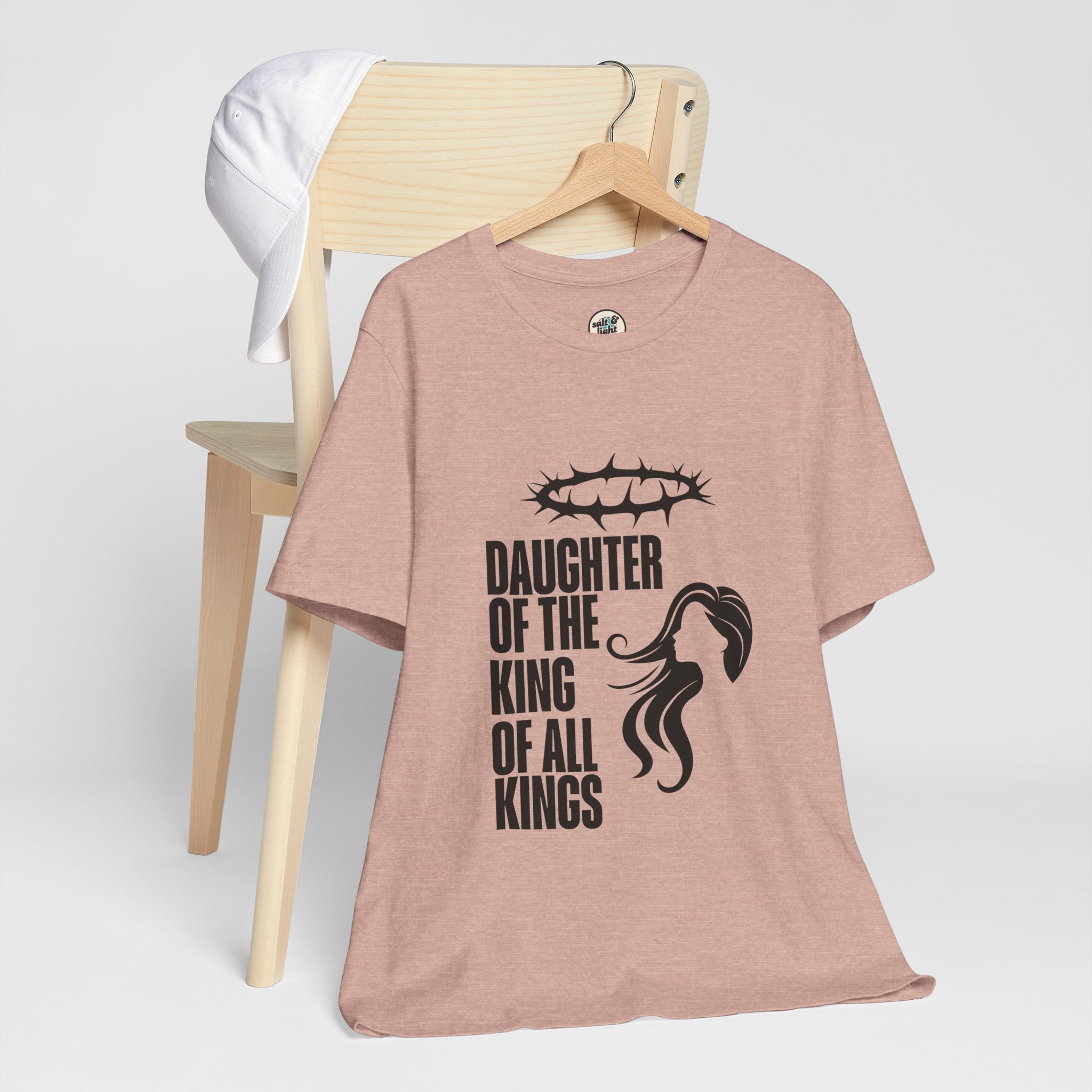 Daughter of the King Tee, Perfect for Gift, Casual Wear, Christian Clothing, Gifts for Ministry, Christmas Gifts, Birthday Gifts, Gifts for Her, Gifts for Friends
