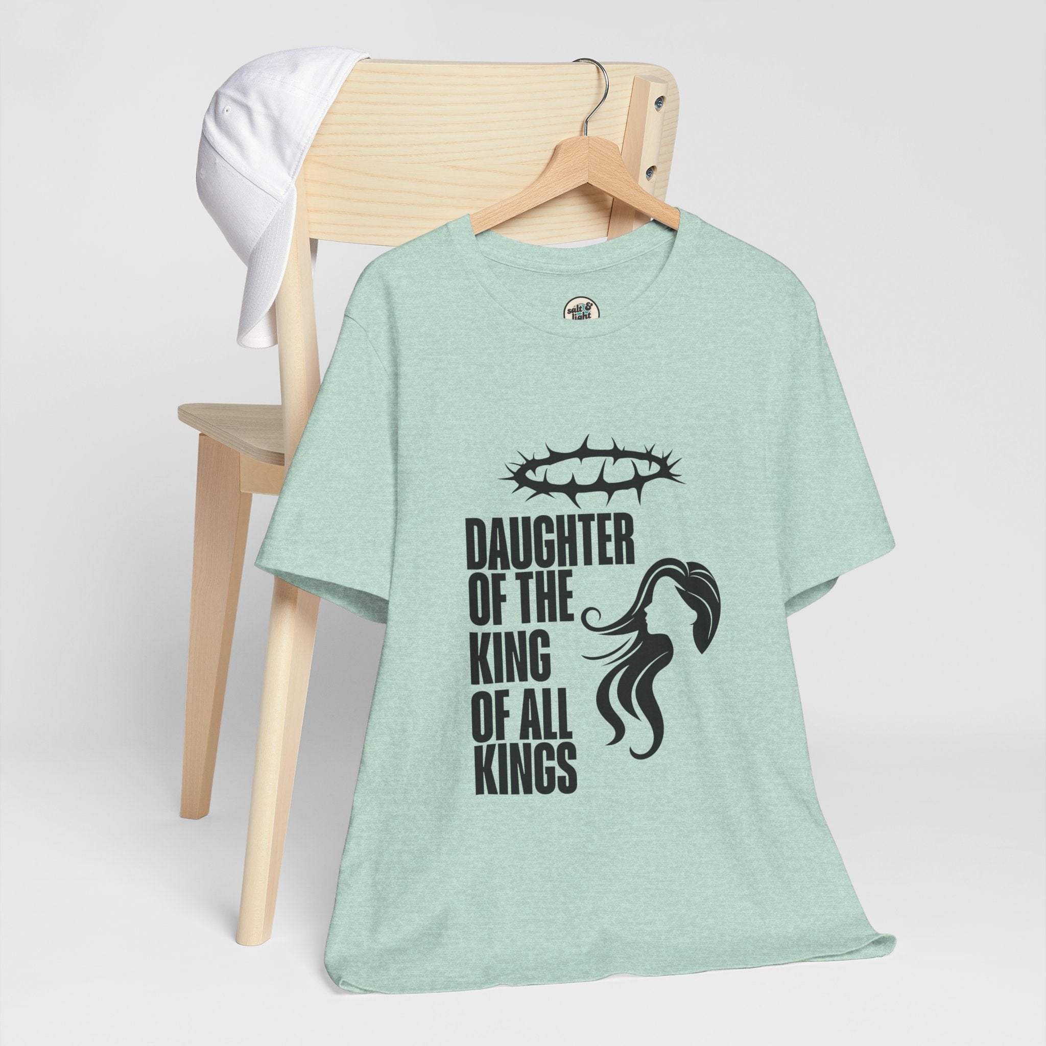 Daughter of the King Tee, Perfect for Gift, Casual Wear, Christian Clothing, Gifts for Ministry, Christmas Gifts, Birthday Gifts, Gifts for Her, Gifts for Friends
