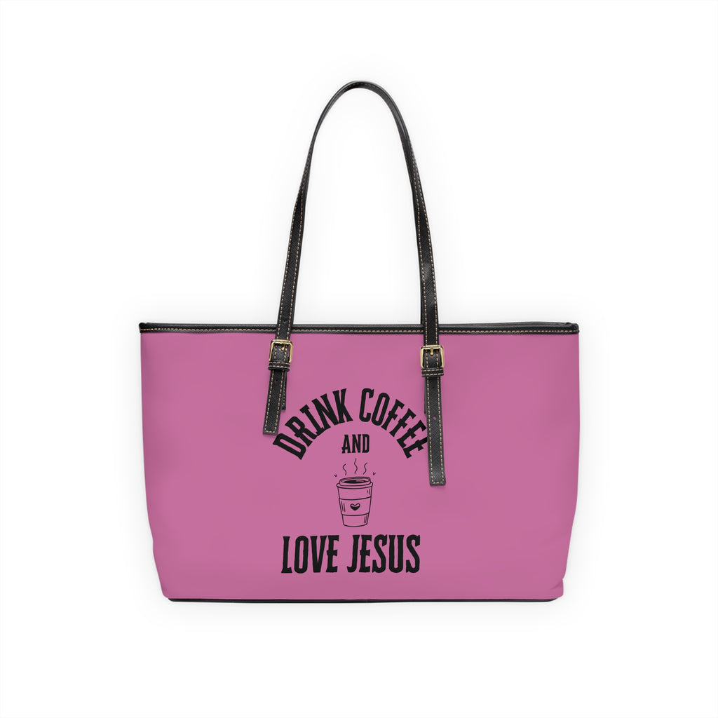 Coffee & Christ Handbag - PU Leather Shoulder Bag