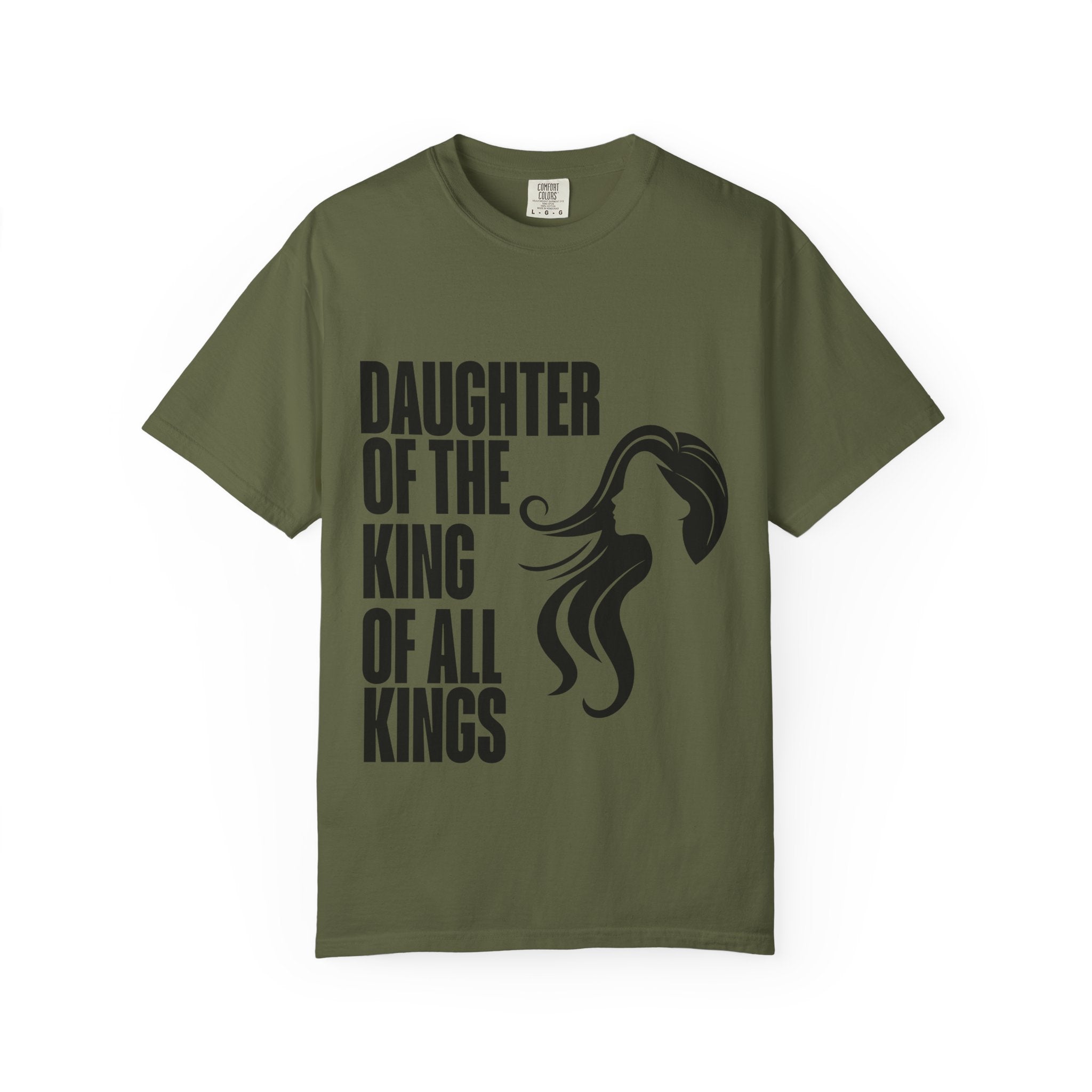 Daughter of the King Unisex Garment-Dyed T-shirt, Christian Tshirts, Christian Merchandise, Gifts for Church, Gifts for Christmas, Gifts for Birthdays, Christian Apparel