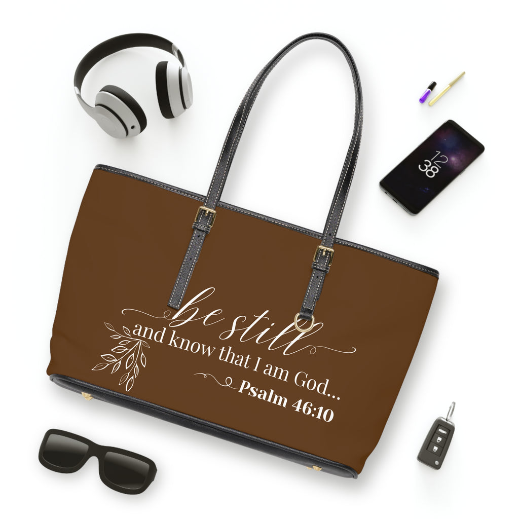 Stillness & Strength Handbag- PU Leather Shoulder Bag