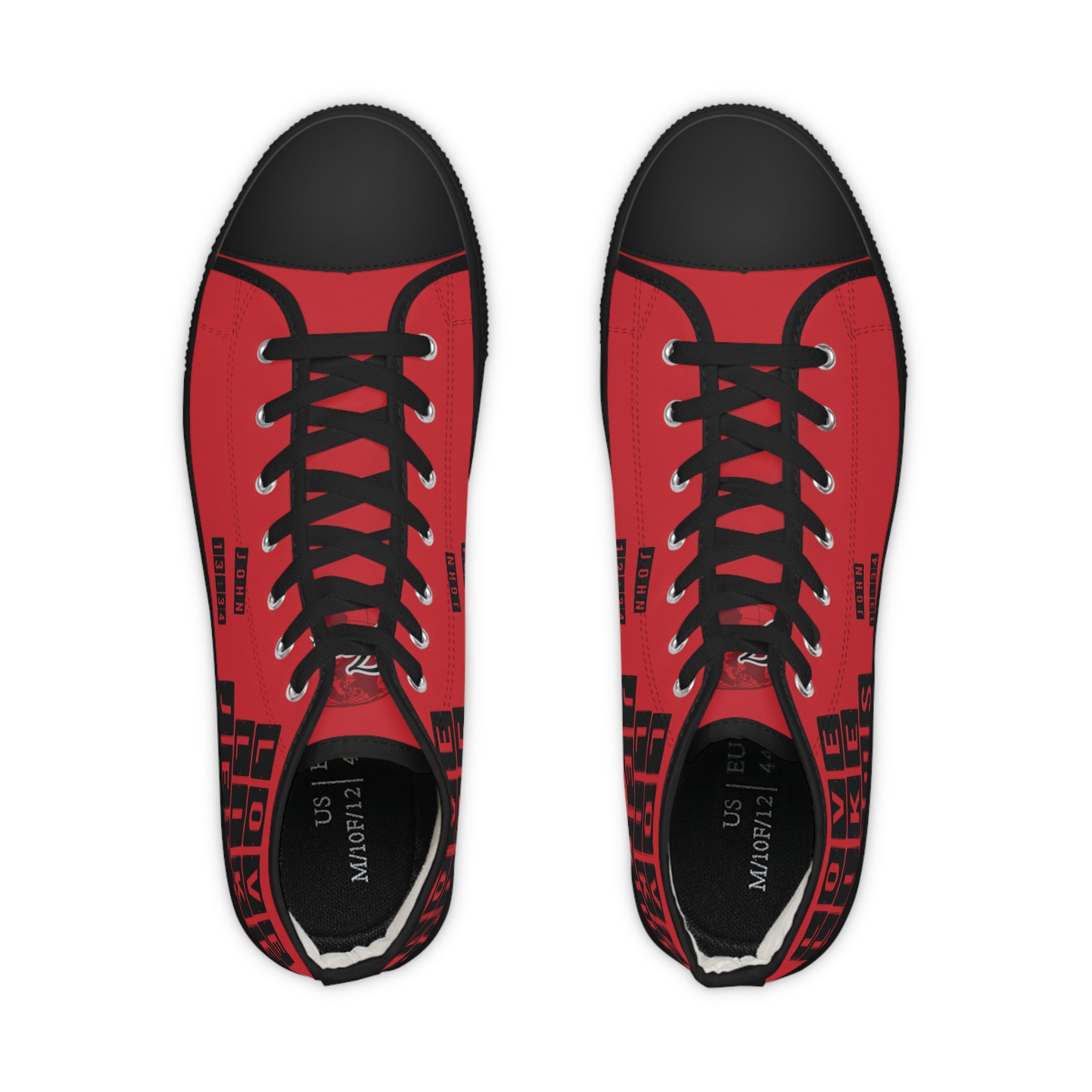 Love Like Jesus High Top Men's Sneakers for Everyday Comfort